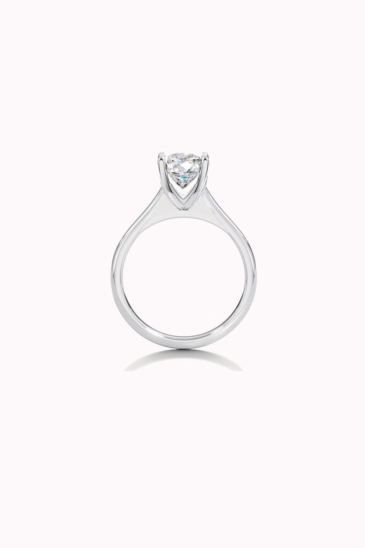 6MM 0.90CT Solitaire Ring