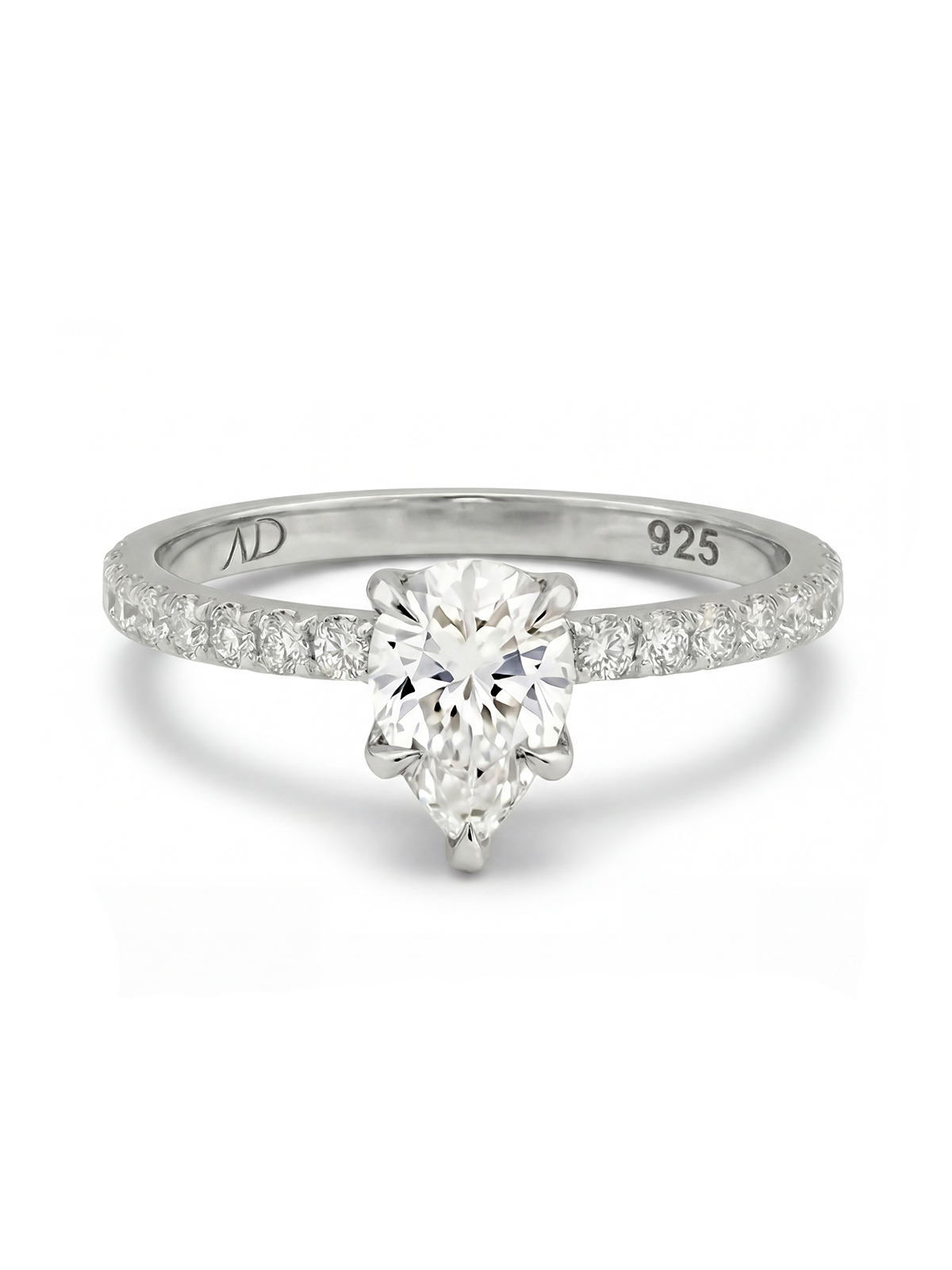 1.0CT | Damla Kesim Kolu Taşlı Yüzük