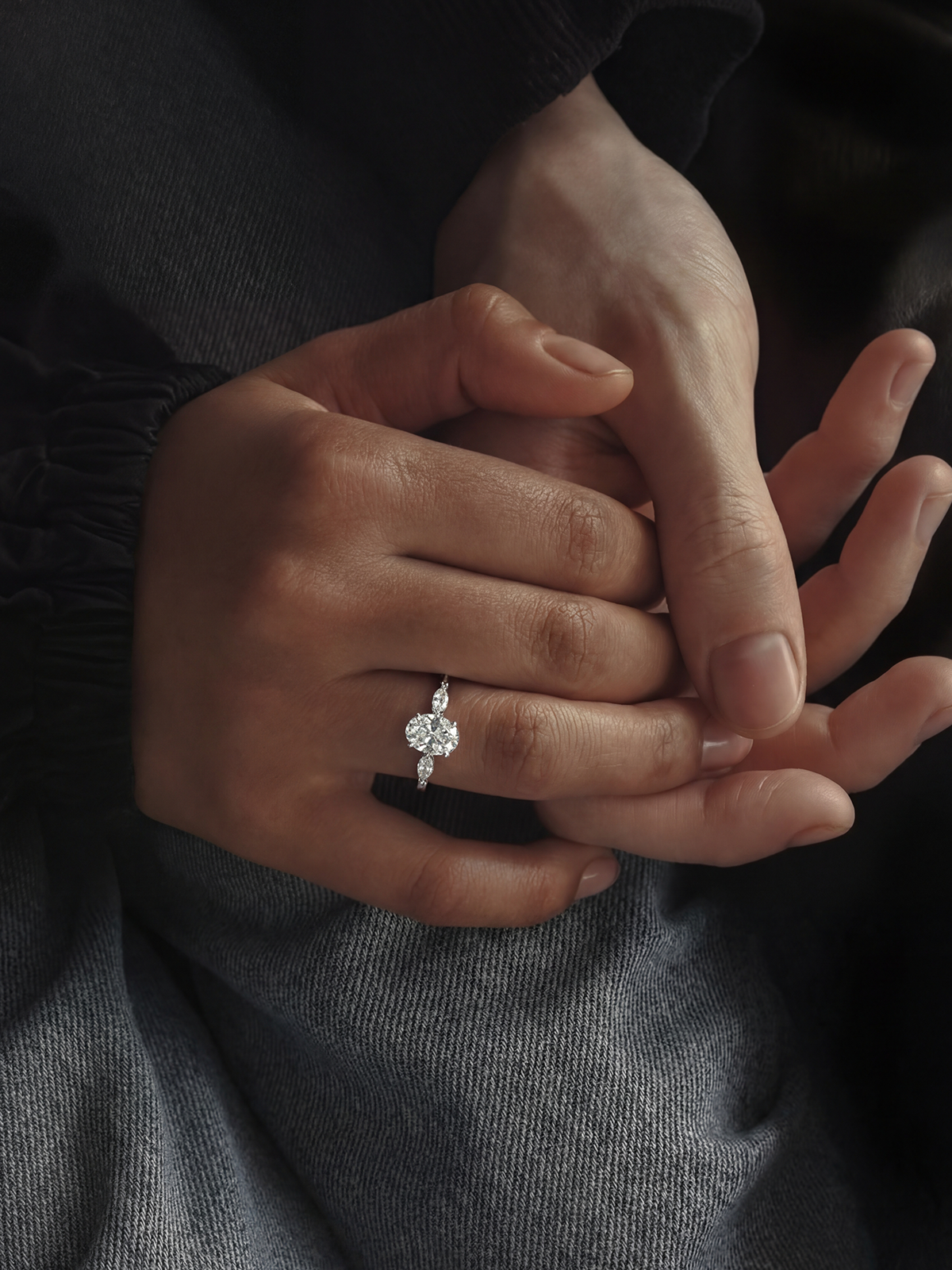 1.2CT | Oval Cut Flora Eternity Ring