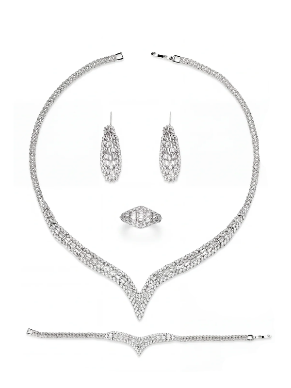 Sofia Necklace - Earrings - Bracelet - Ring Set