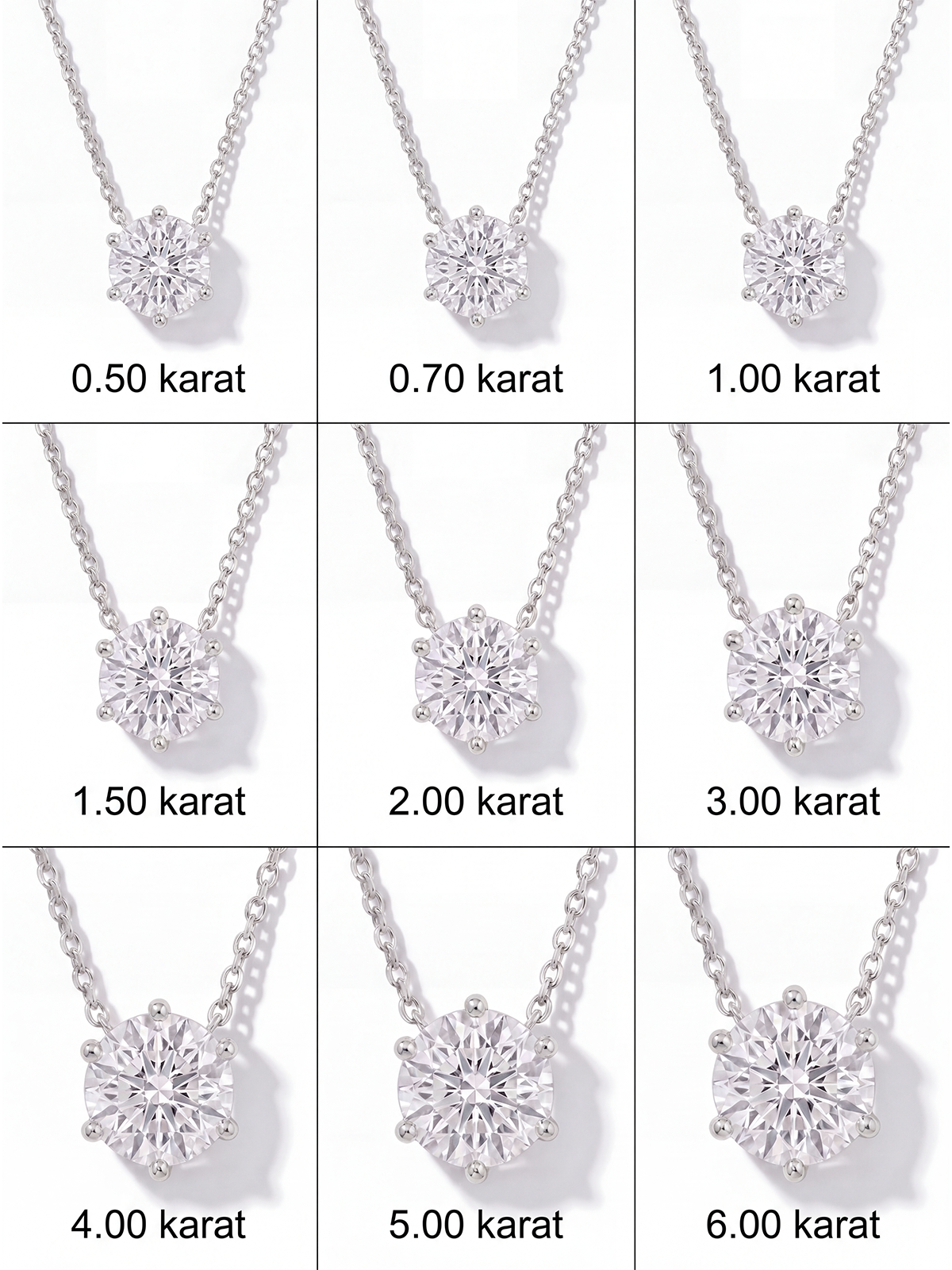 6 Tırnak Tektaş Kolye