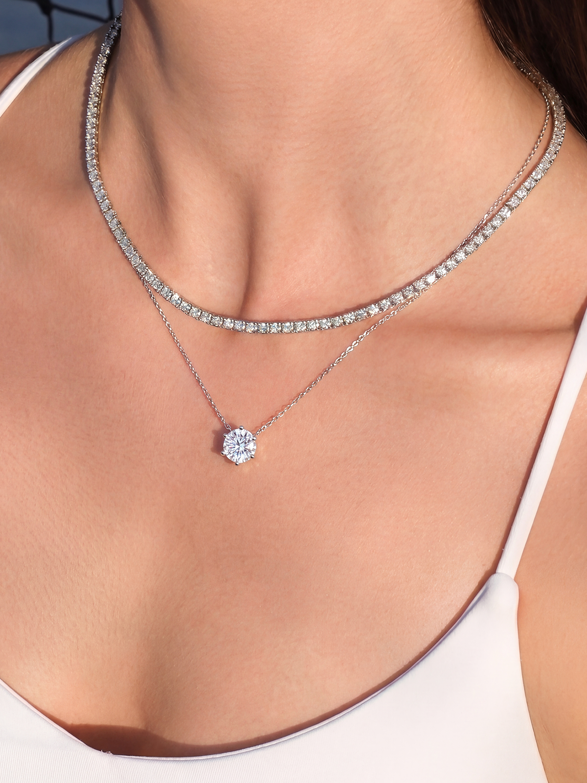 6 Tırnak Tektaş Kolye