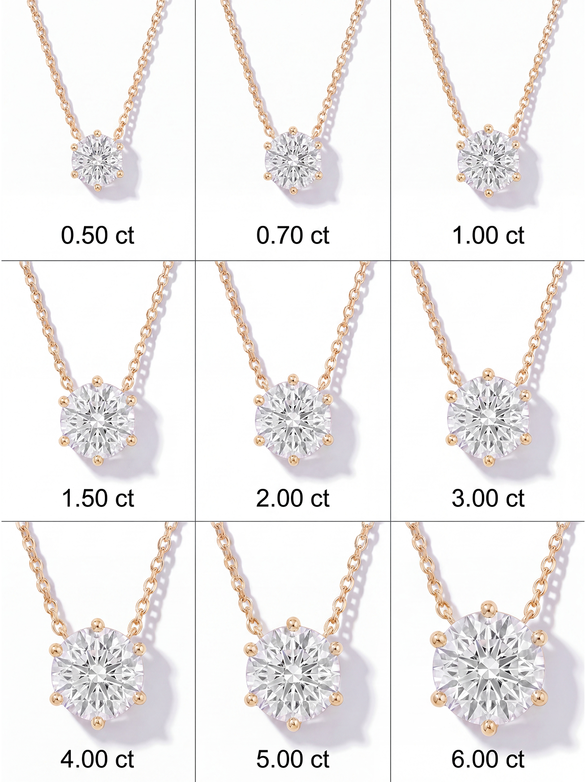 6 Tırnak Tektaş Kolye