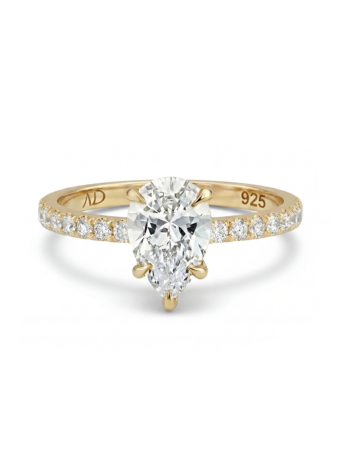 2.0CT | Pear Cut Eternity Ring