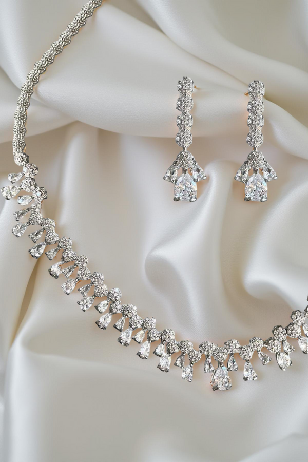 Valencia Kolye - Küpe - Bileklik - Yüzük Set