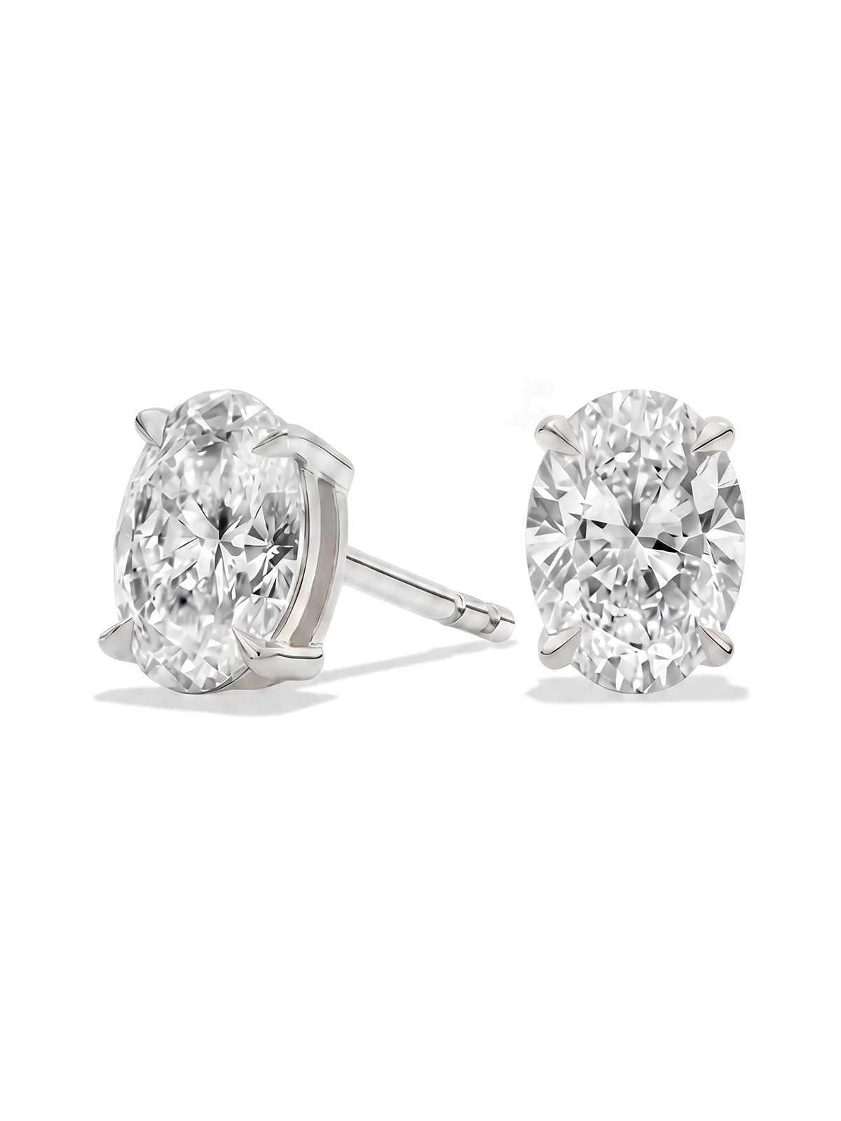 Oval Kesim Tektaş Küpe