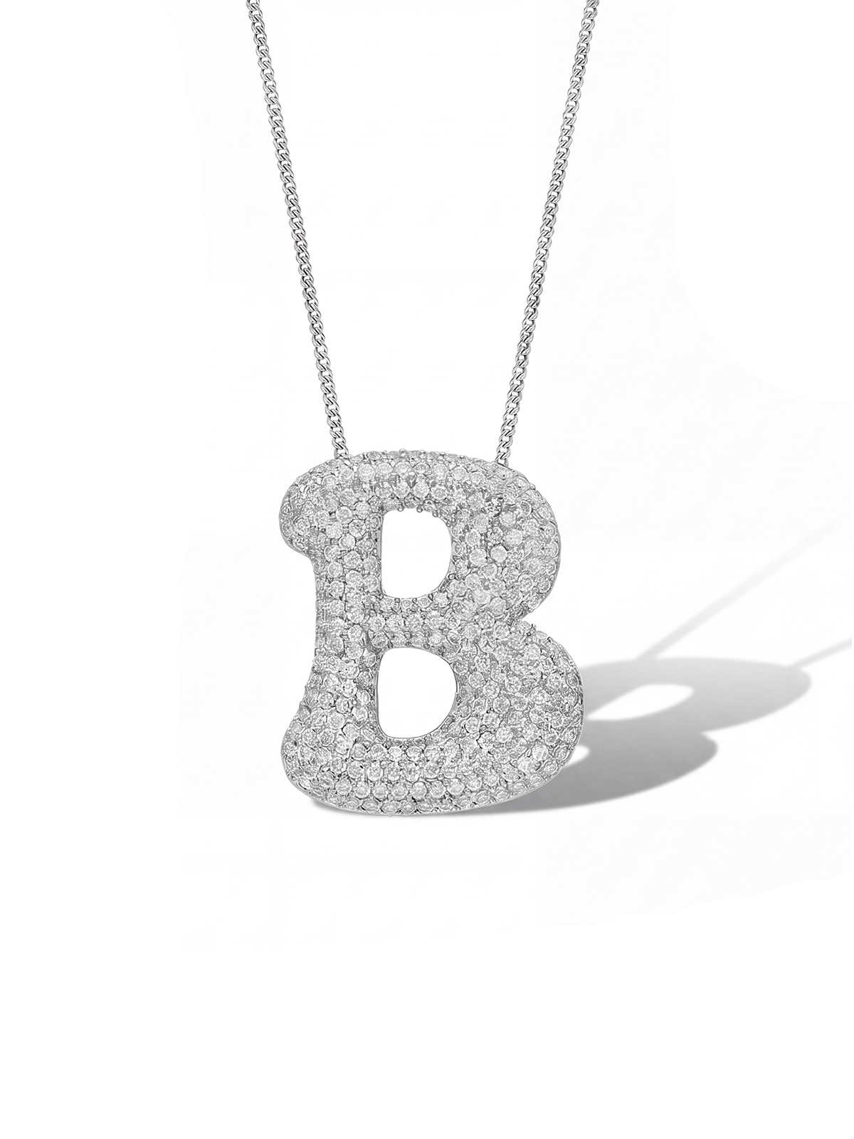 Bubble Stone Letter Kolye