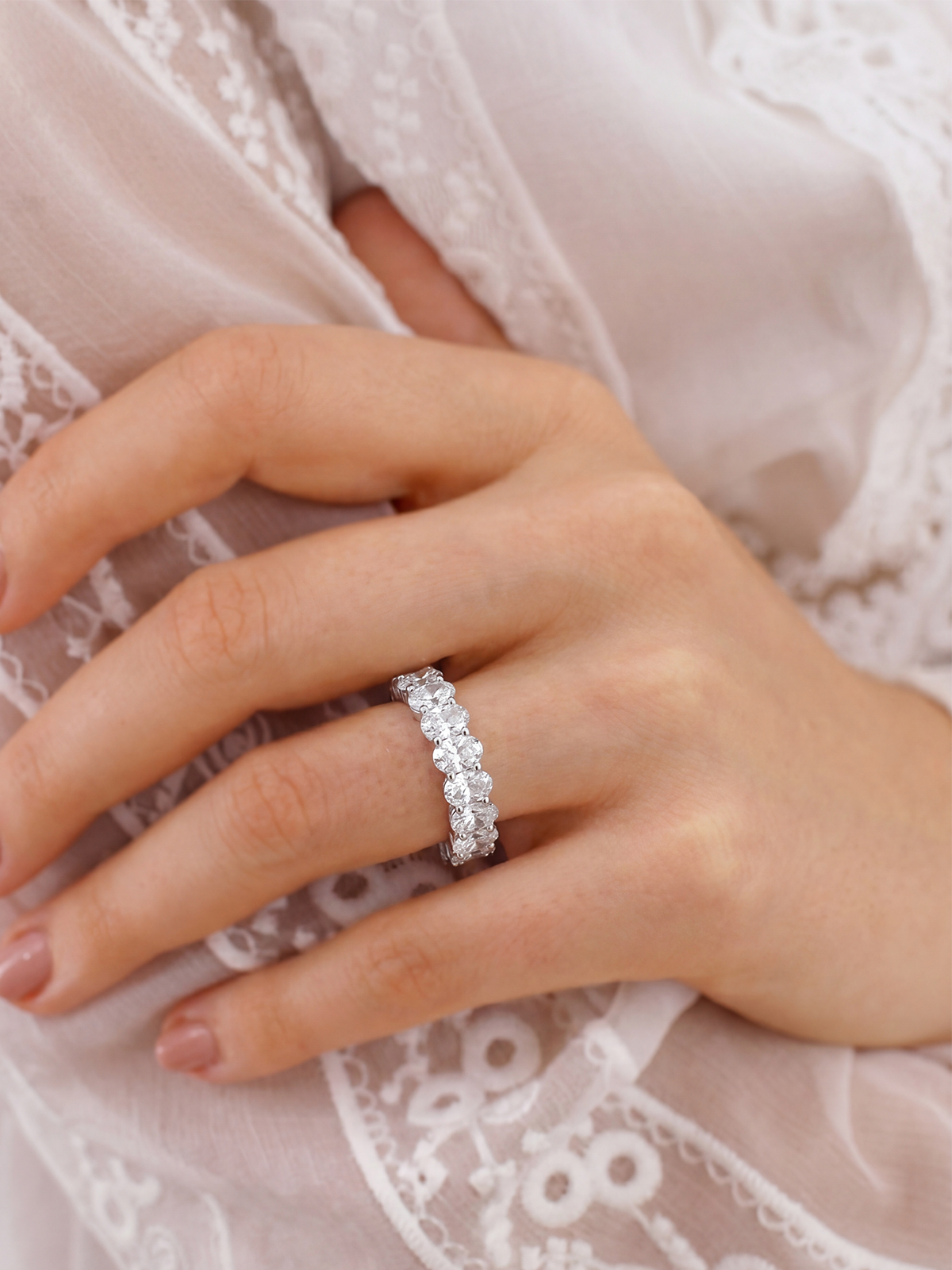 5.00CT Oval Kesim Tamtur Yüzük