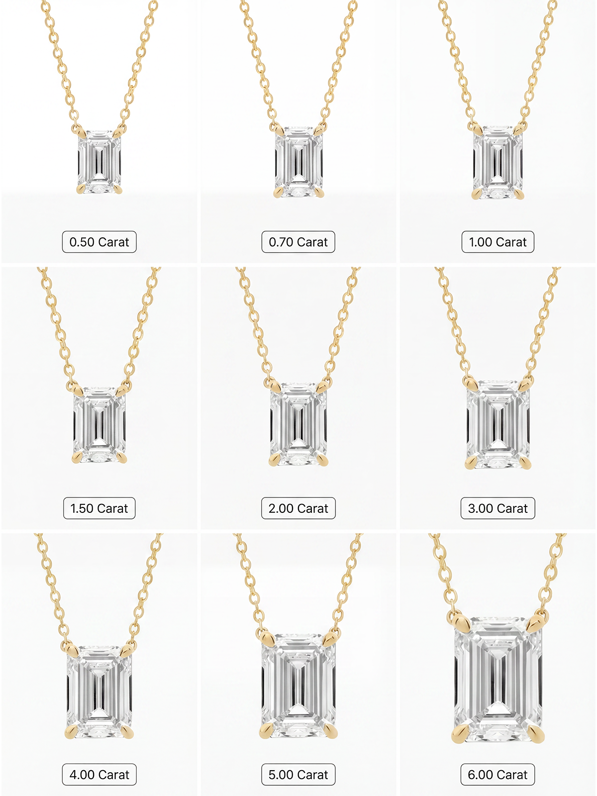 Emerald Kesim Tektaş Kolye