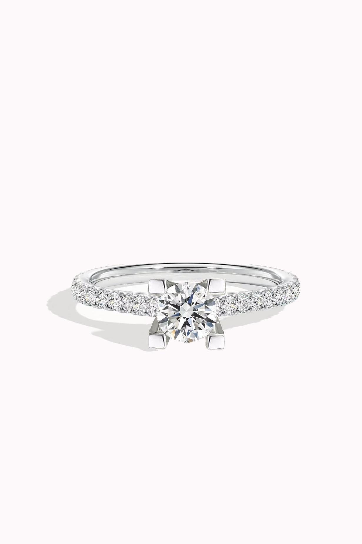 6MM 0.90CT Stony Solitaire Ring