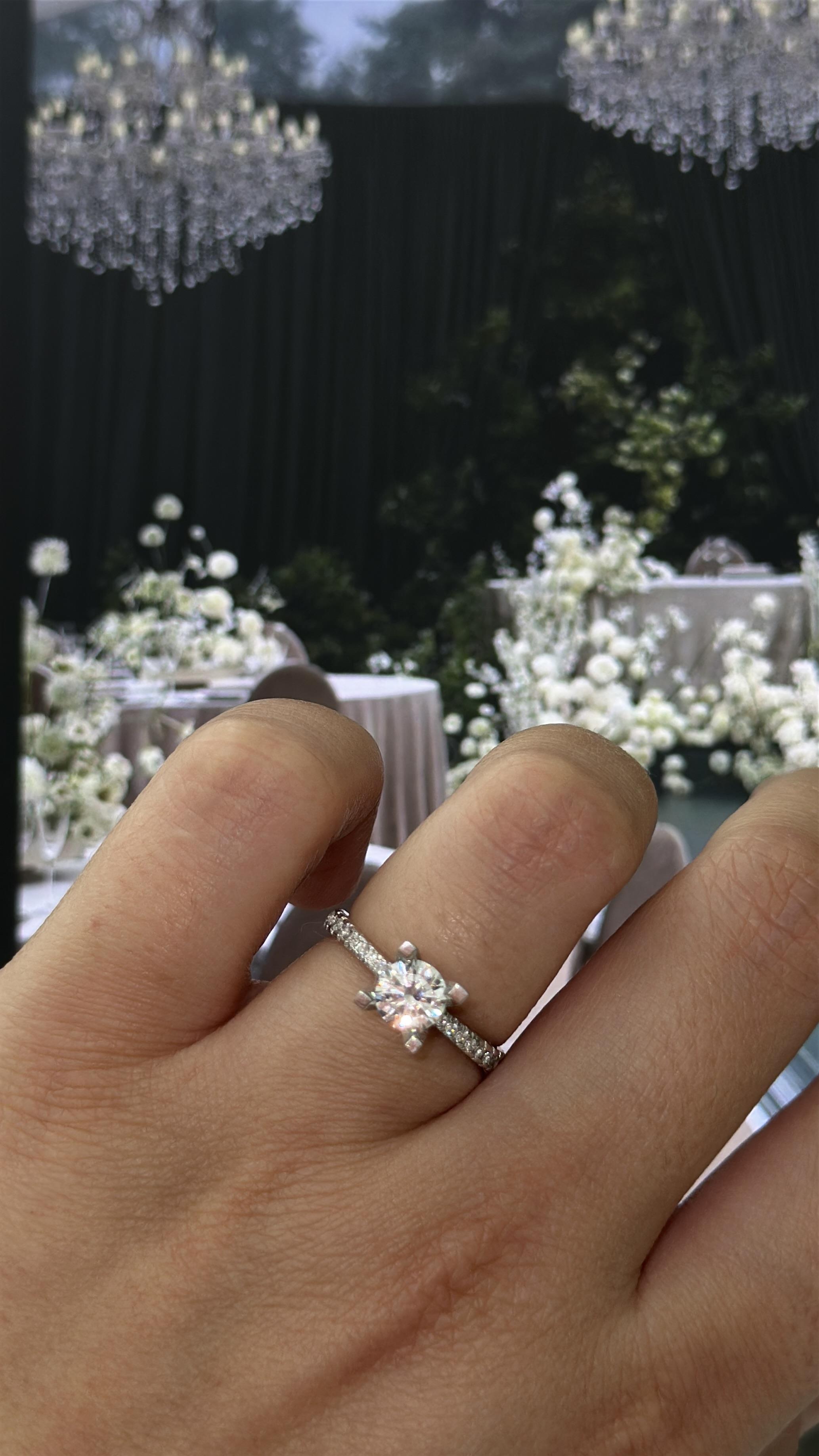 6MM 0.90CT Stony Solitaire Ring