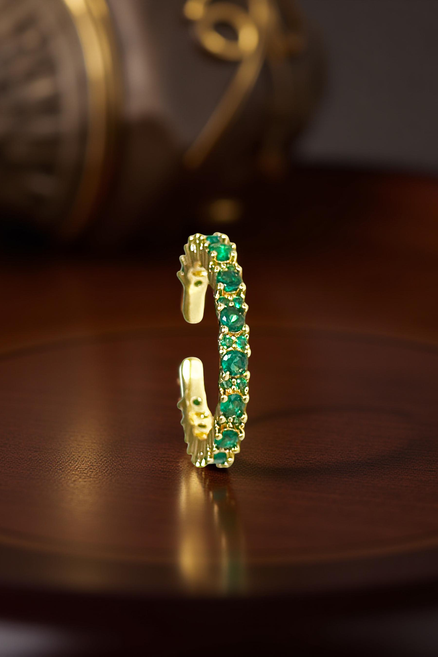 2.5MM | Green Full Eternity Yüzük  Atelier Duygu.