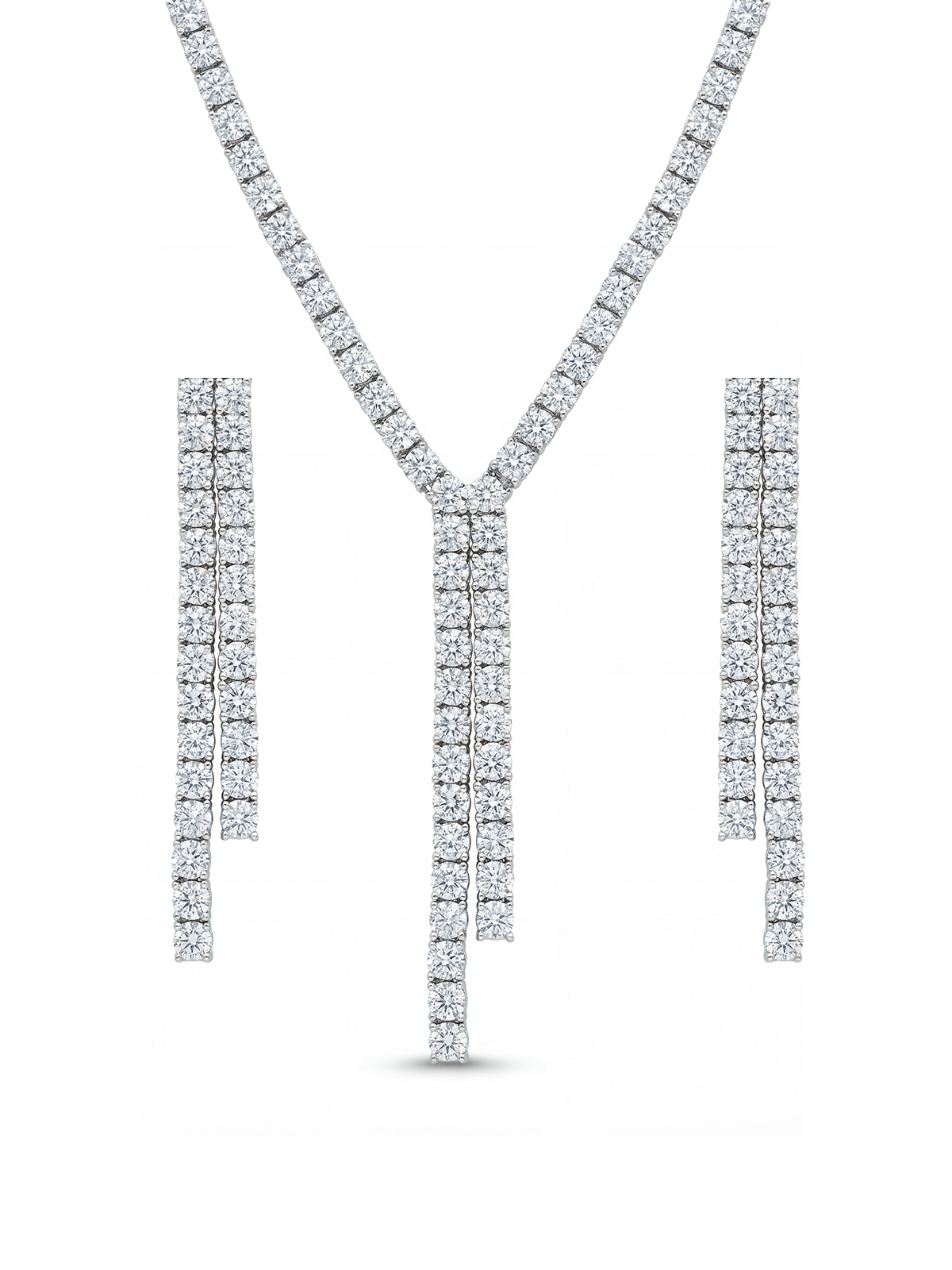 Aria Döküm Su Yolu Kolye - Küpe Set