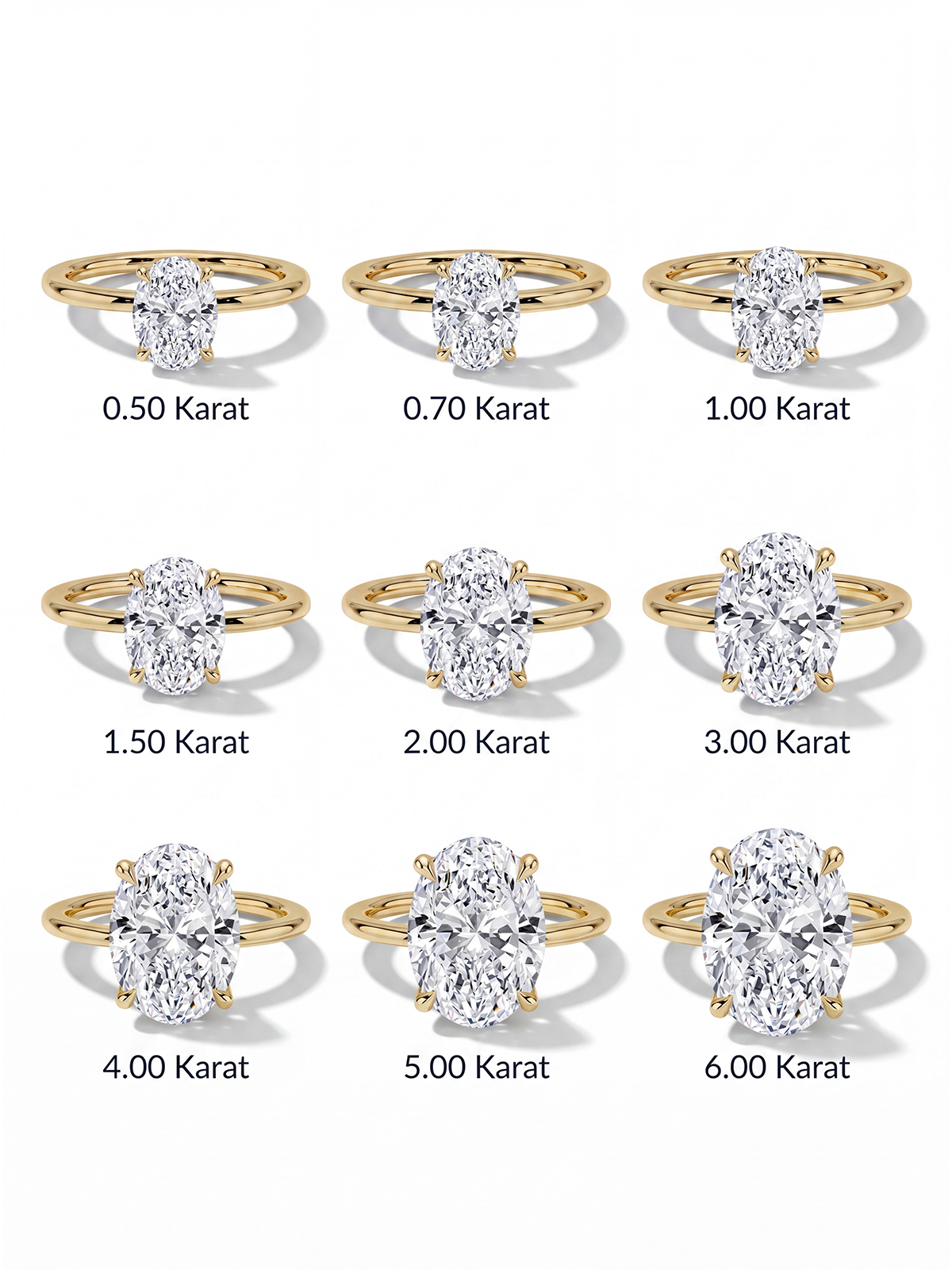 Oval Kesim Tektaş Yüzük