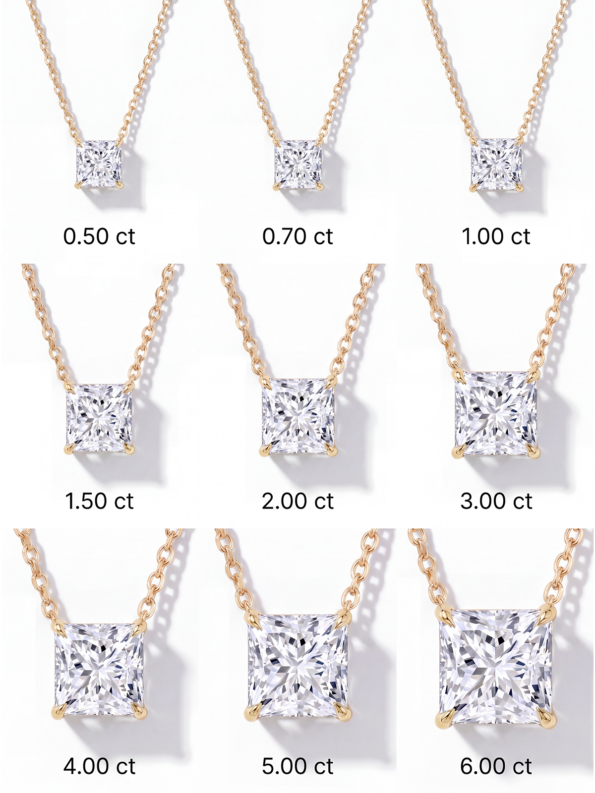 Prenses Kesim Tektaş Kolye