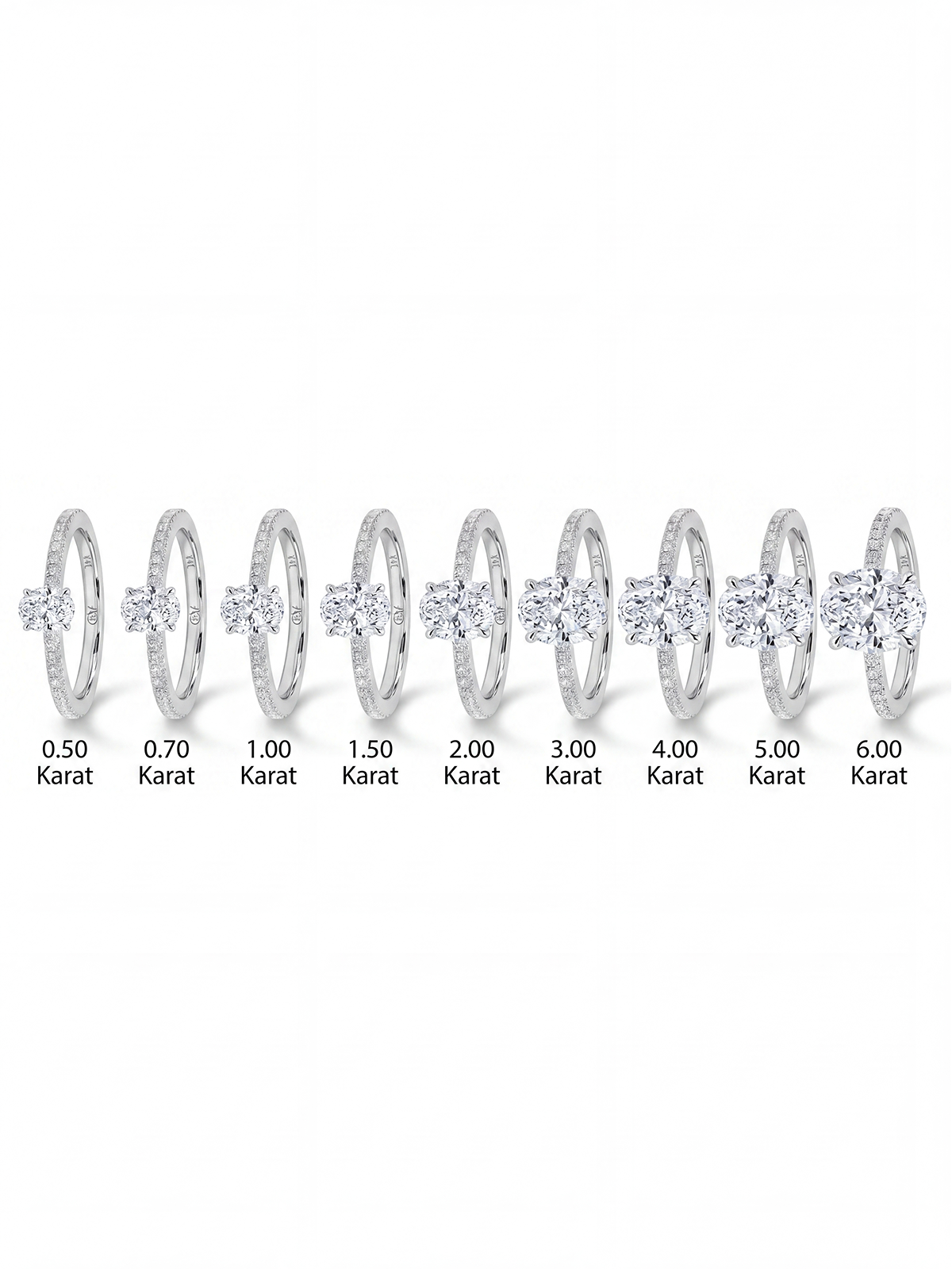 Oval Kesim Kolu Taşlı Tektaş Yüzük