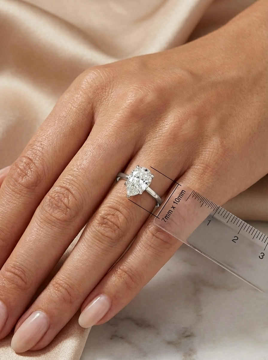 2.0CT | Pear Cut Yüzük