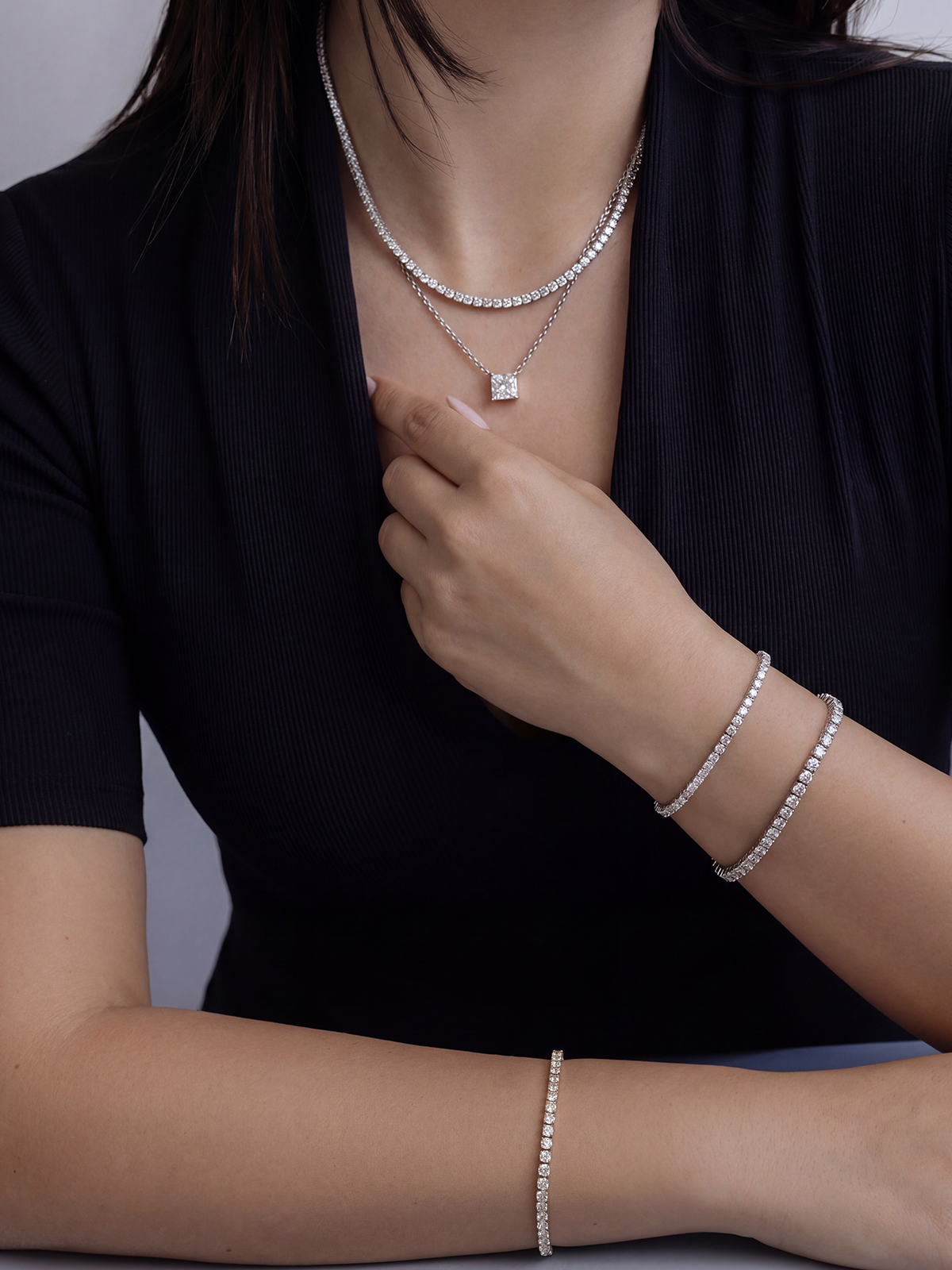 Prenses Kesim Tektaş Kolye