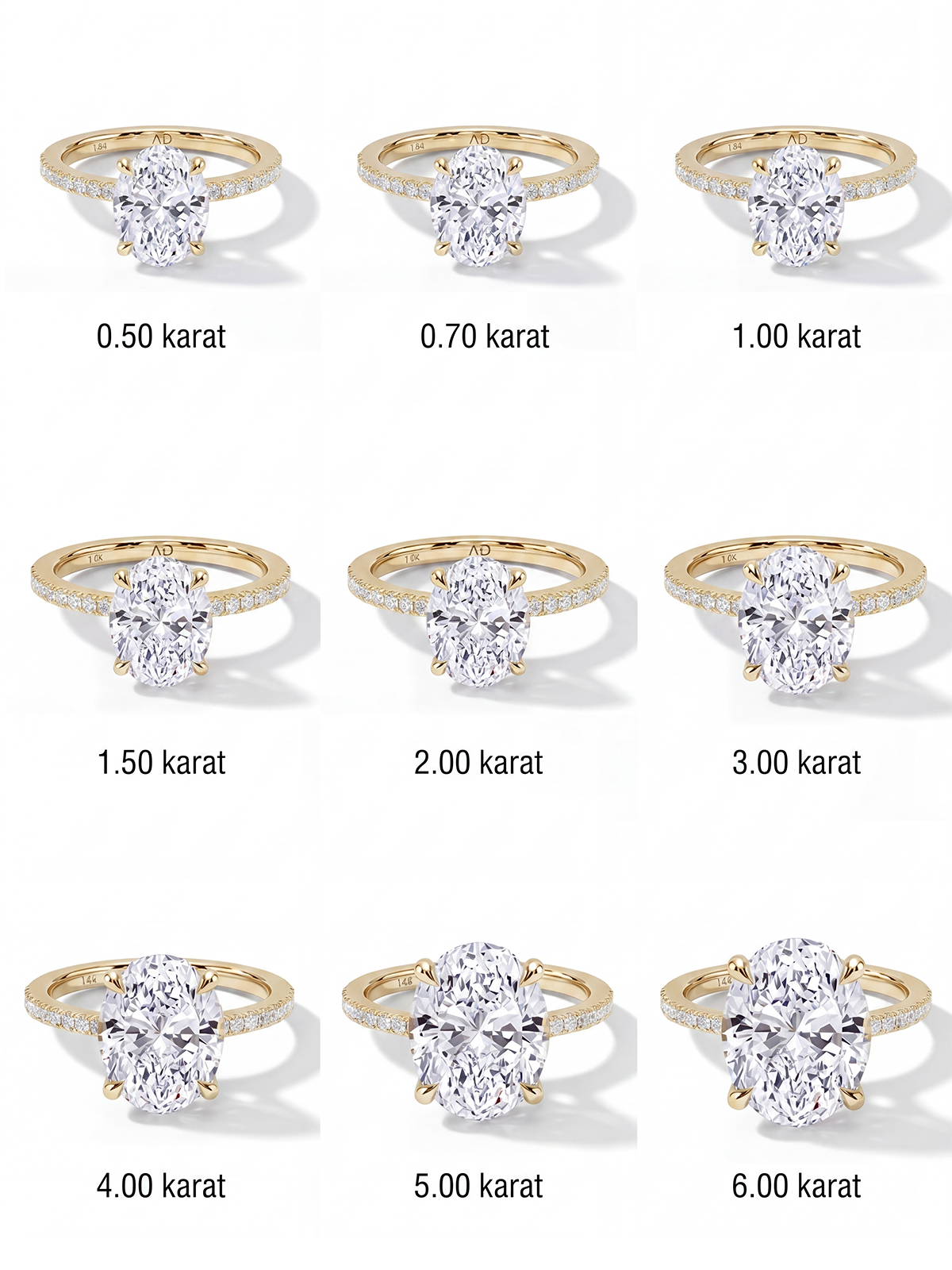 Oval Kesim Kolu Taşlı Tektaş Yüzük