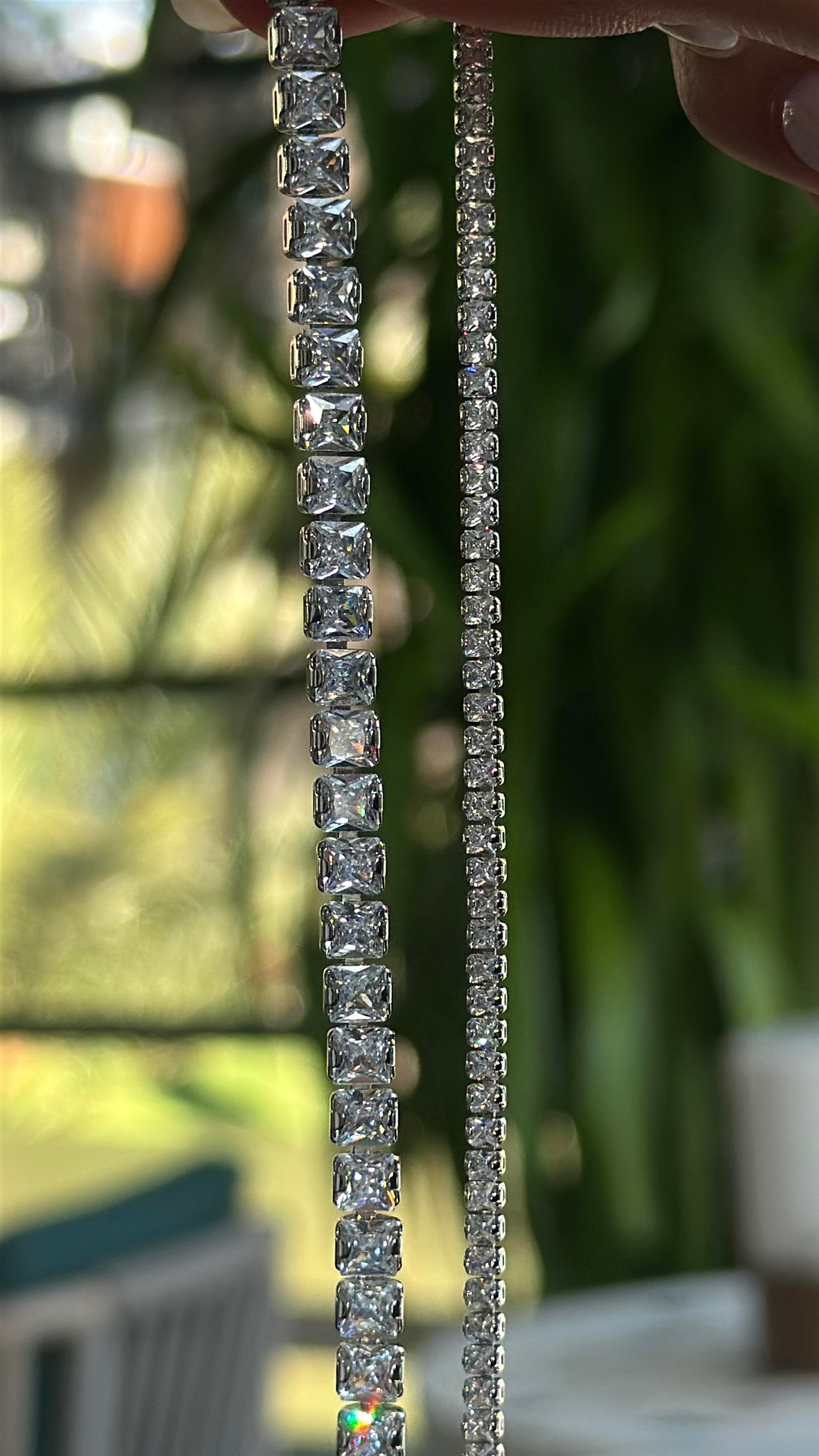 4MM | Princess Cut Waterway Bracelet