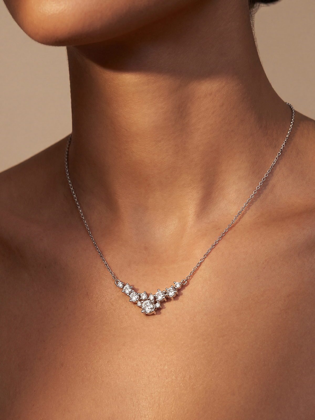 0.60 CT Cluster Kolye