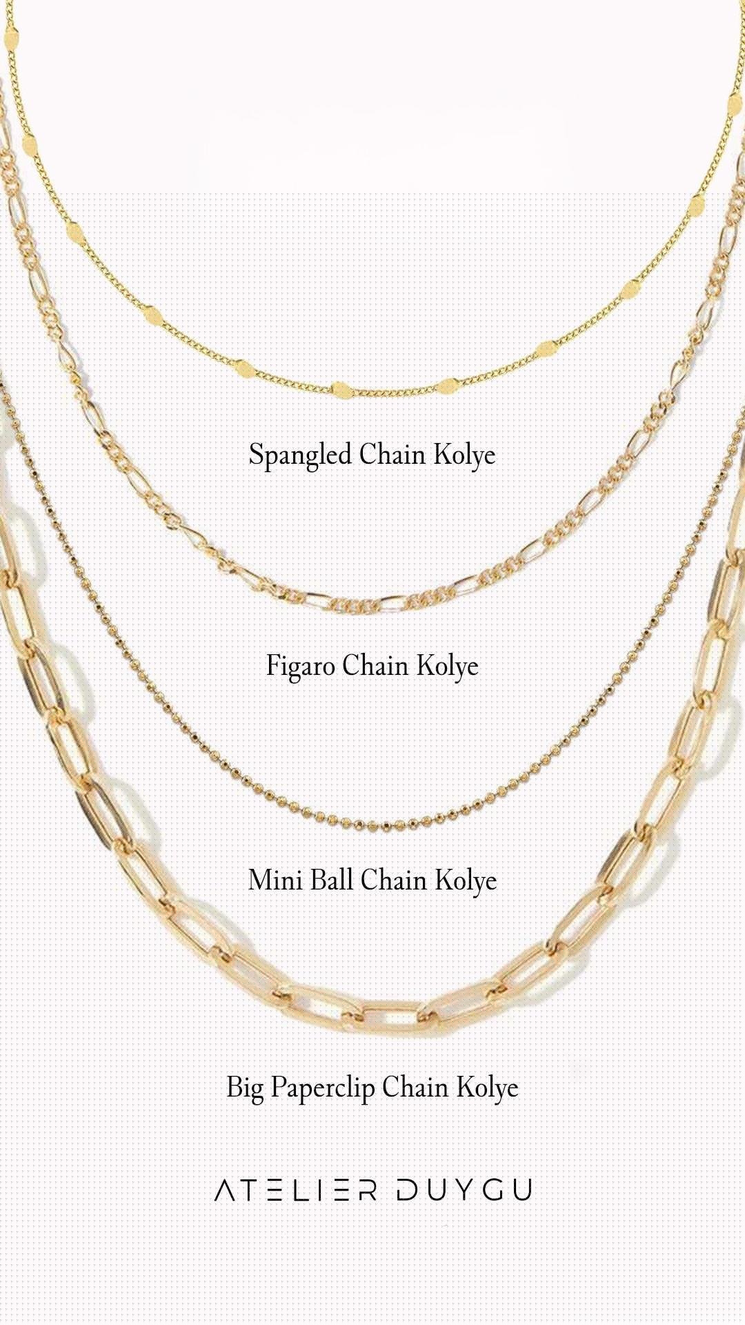 Love Mini Ball Chain Kolye