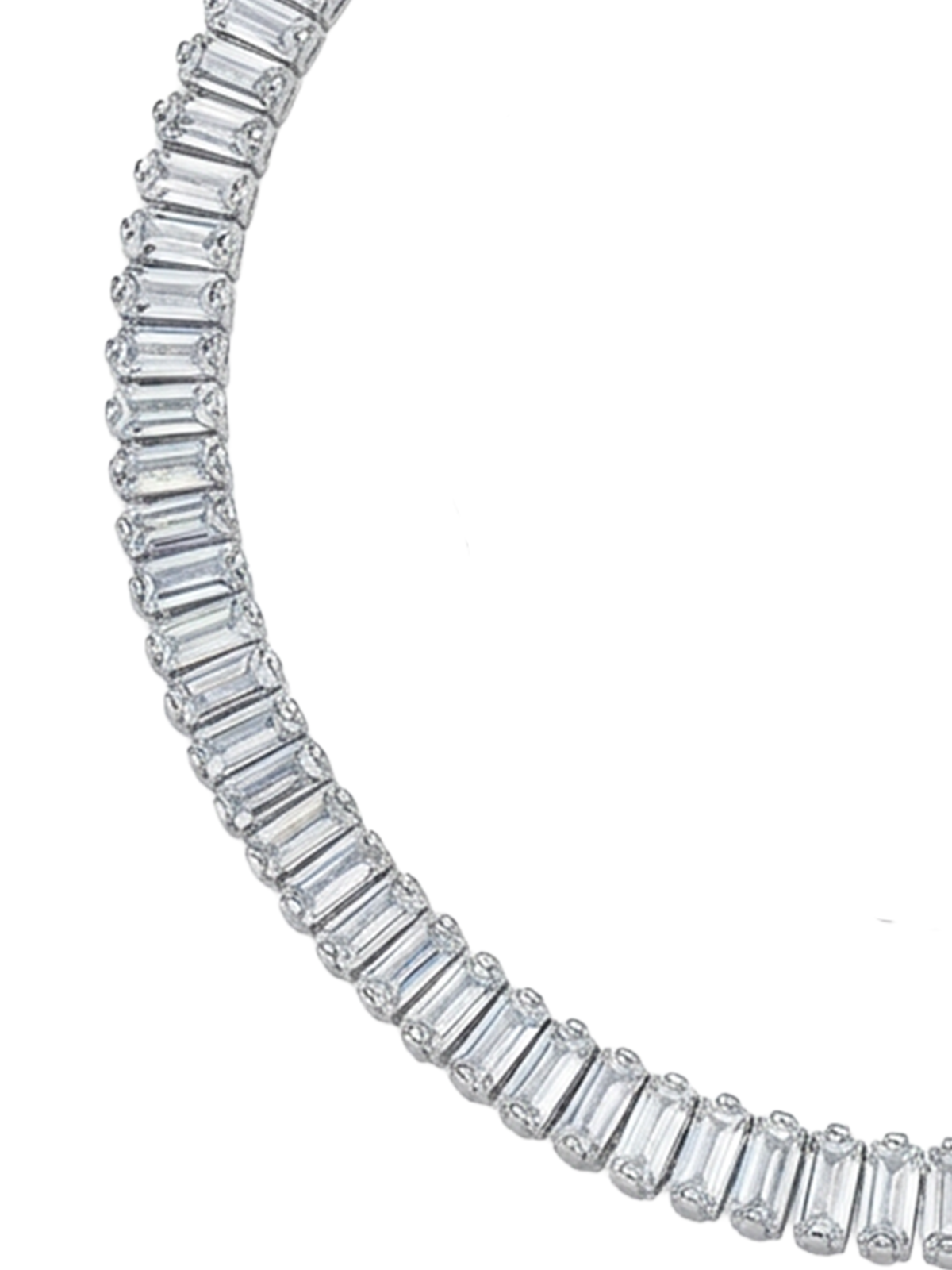 5MM | Choker Baguette Cut Su Yolu Kolye