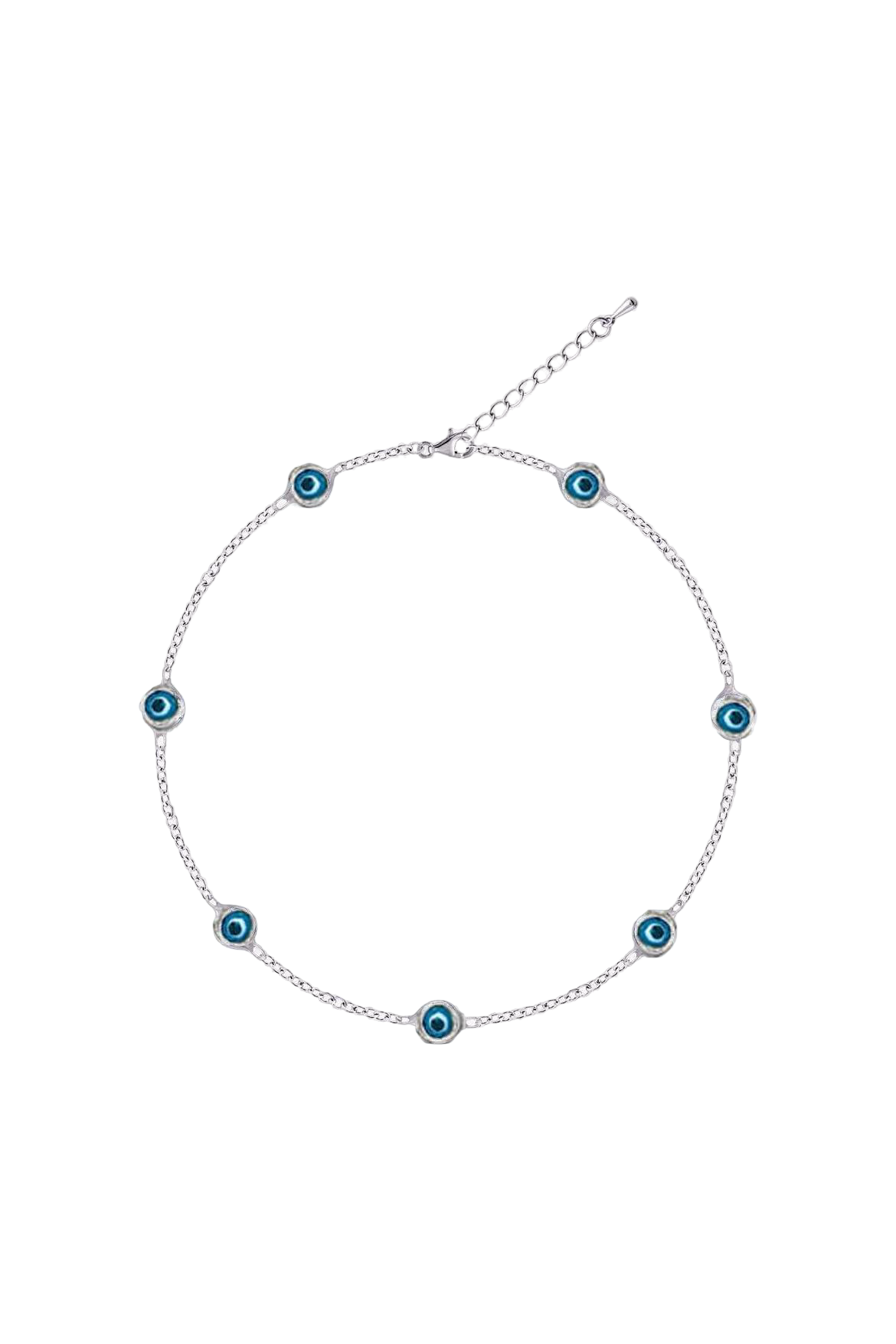Mini Evil Eye Bead Chain Bileklik Atelier Duygu.