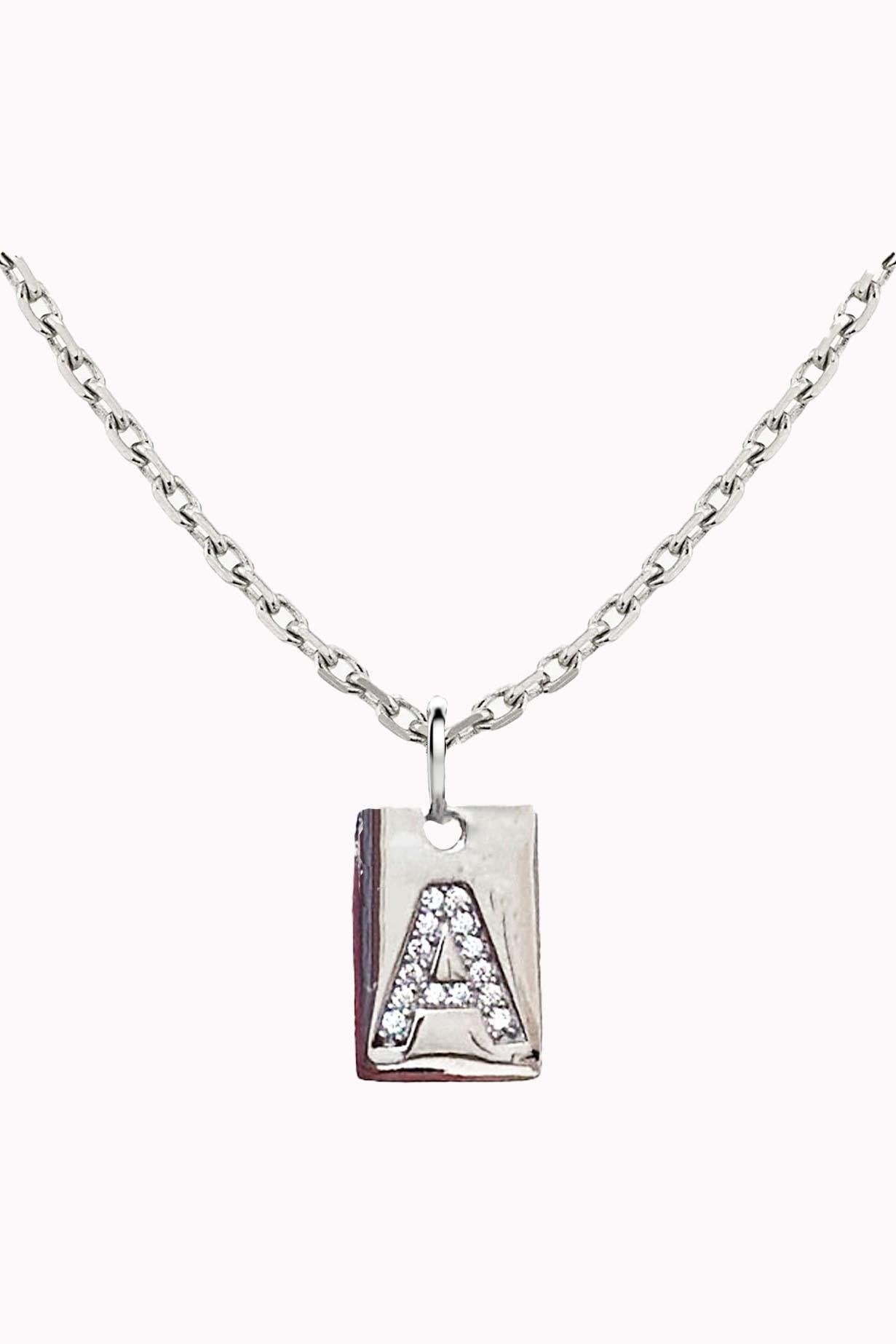 Letter Big Ball Chain Necklace