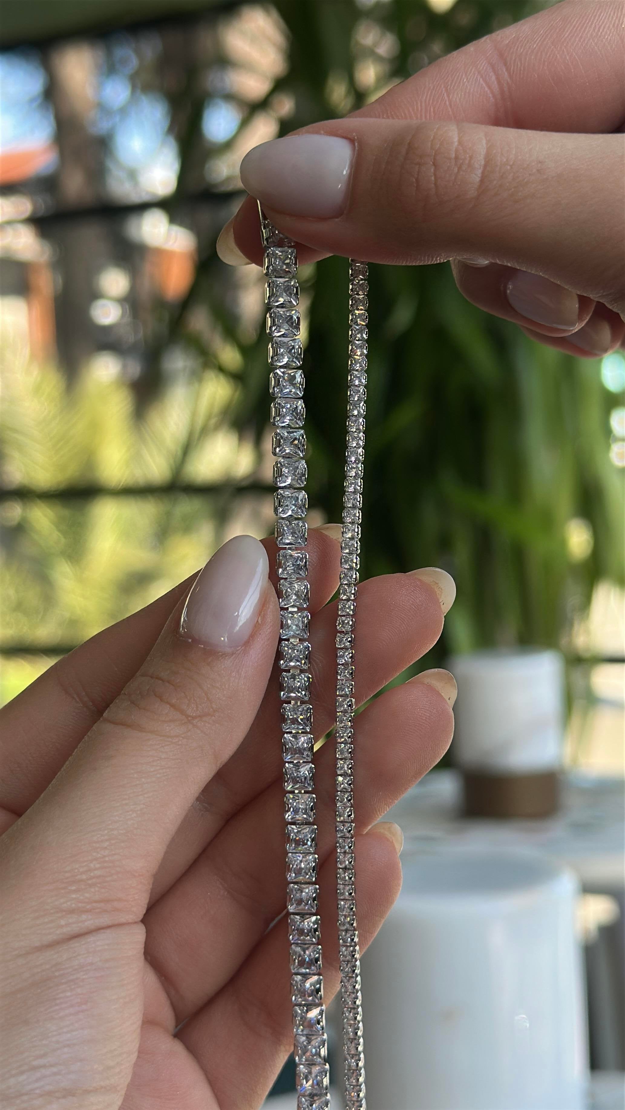 4MM | Princess Cut Waterway Bracelet