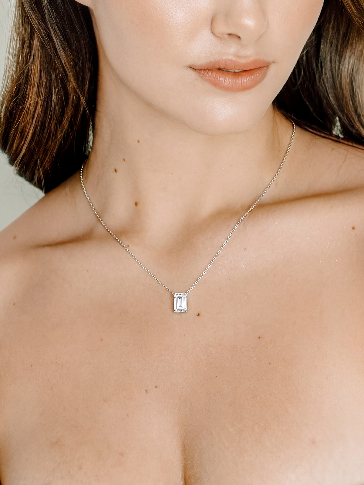 Emerald Kesim Tektaş Kolye