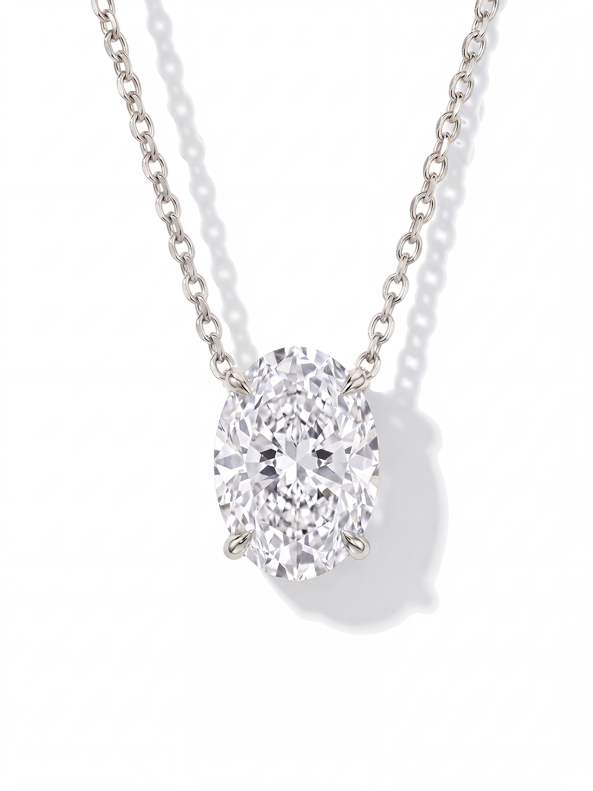 Oval Kesim Tektaş Kolye