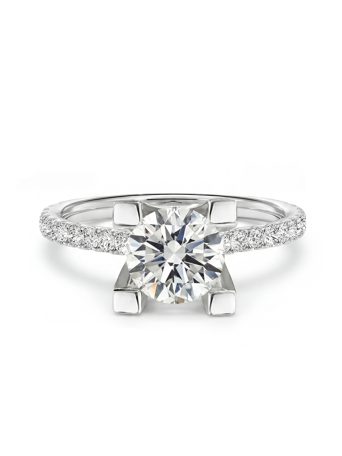 8MM 2.00CT Stony Solitaire Ring