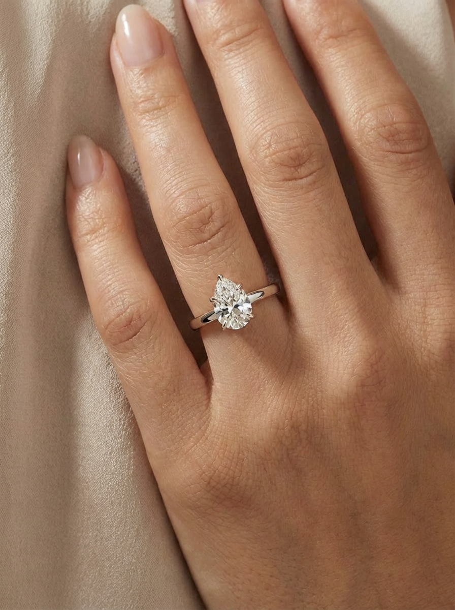 1.0CT | Pear Cut Yüzük