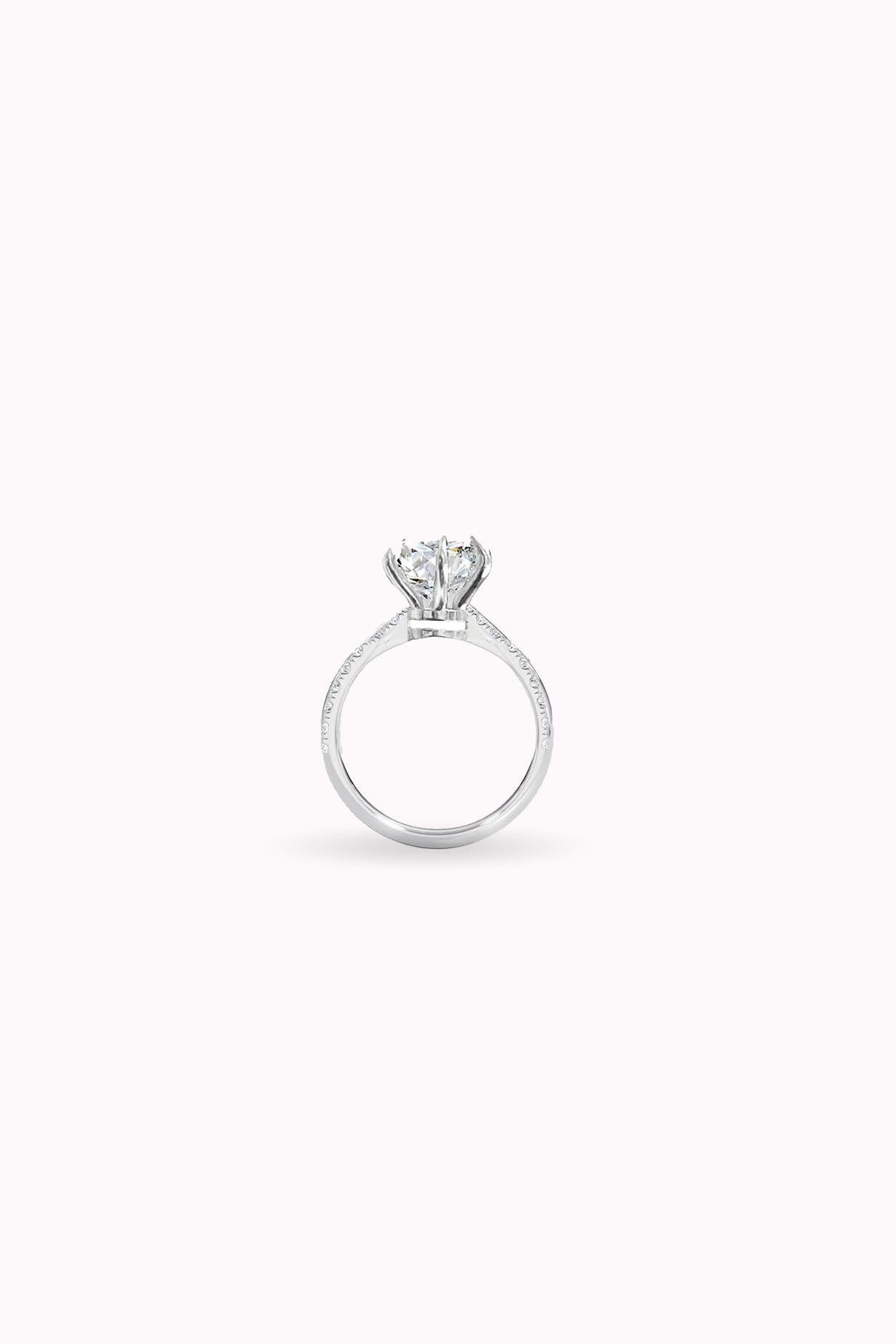 6MM 0.90CT Stony Hexagon Tektaş Yüzük Atelier Duygu.