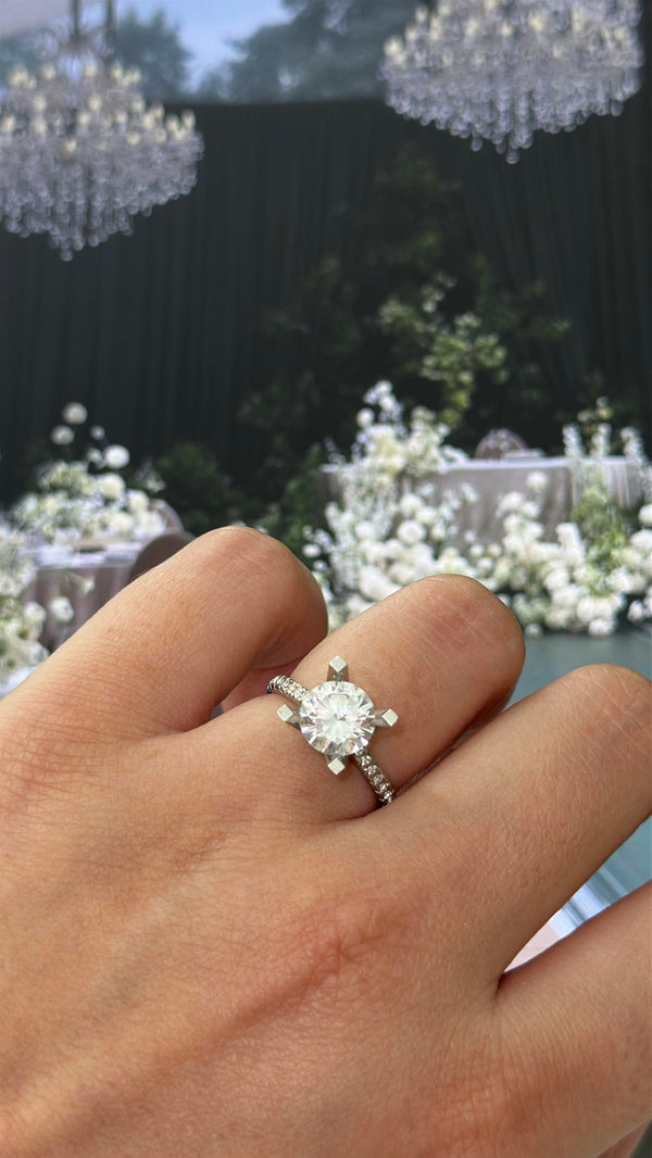 8MM 2.00CT Stony Tektaş Yüzük