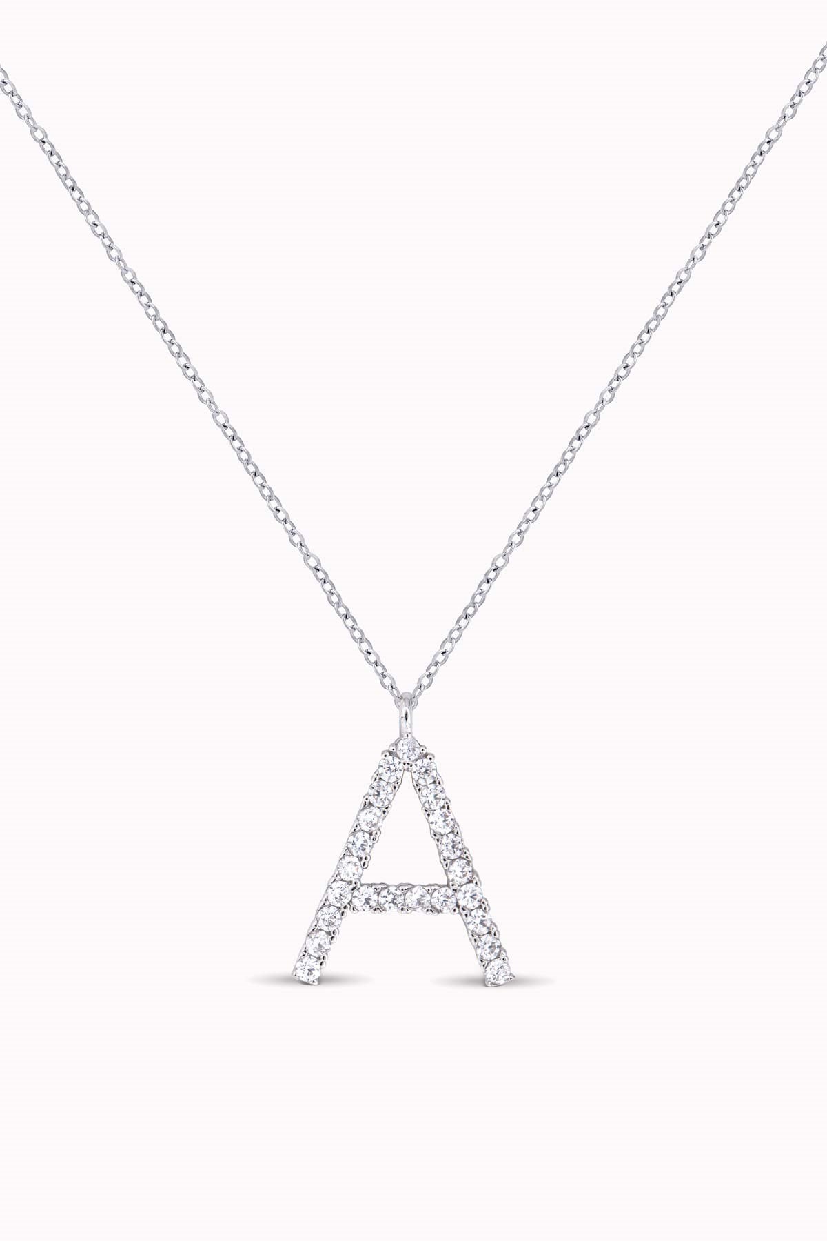 SILVER | Alphabet Letter Necklace