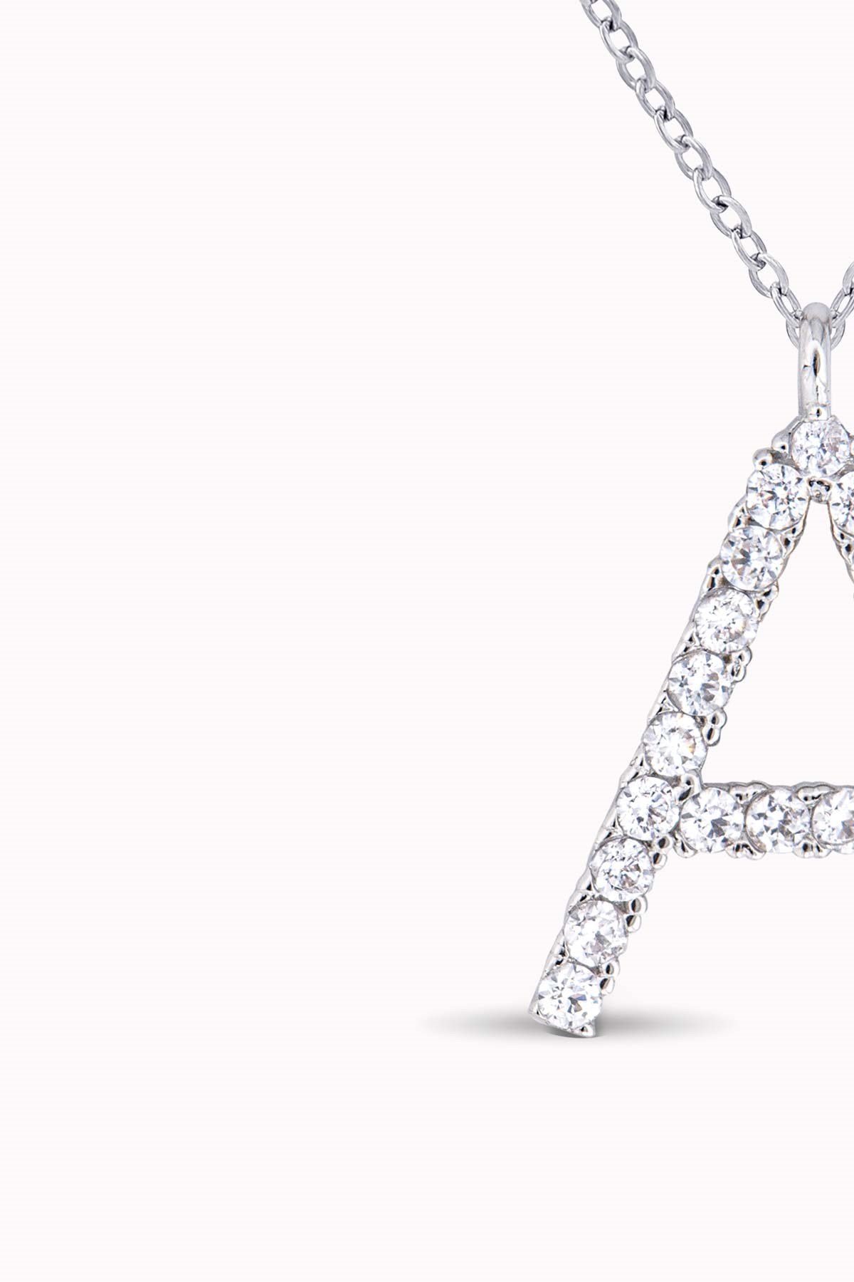 SILVER | Alphabet Letter Necklace