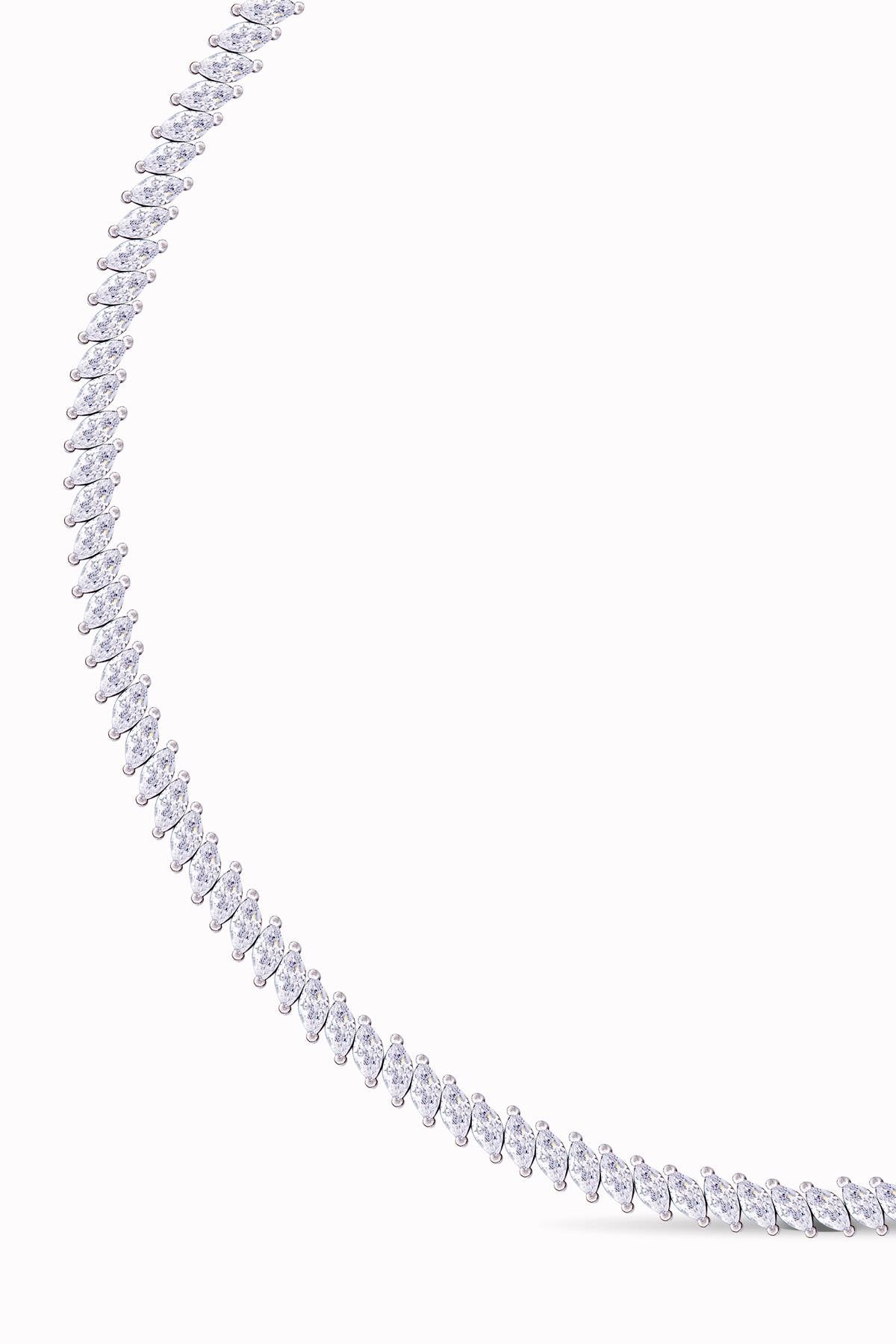 Drop Cut Cast Waterway Necklace