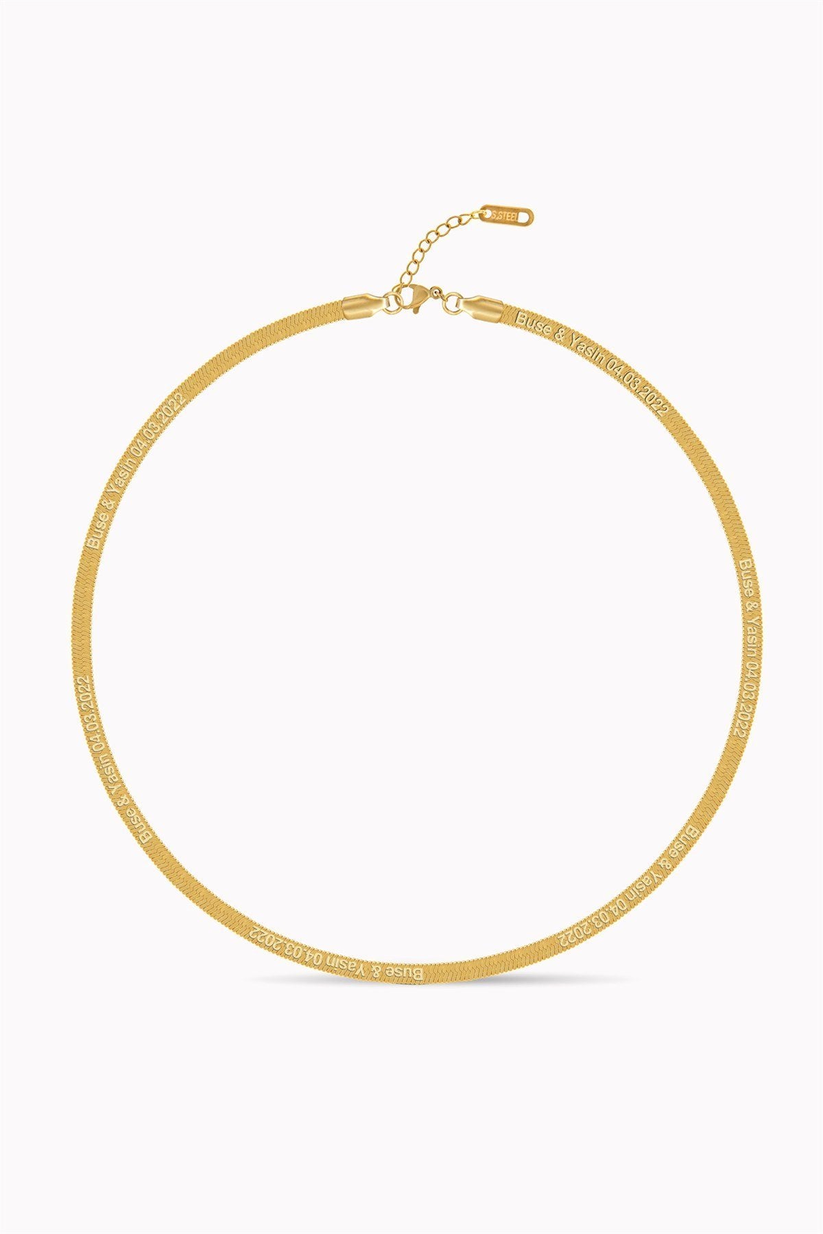 Italian Crushed Chain Necklace