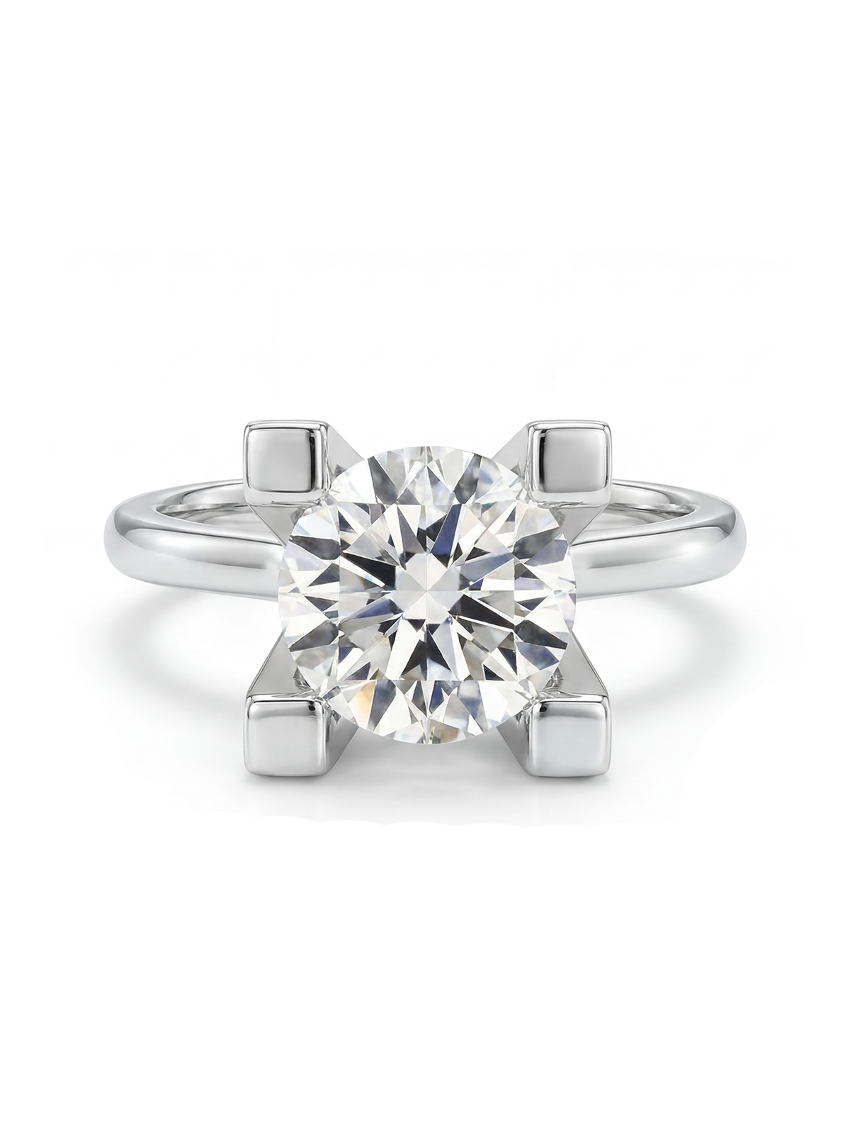 9MM 2.75CT Solitaire Ring