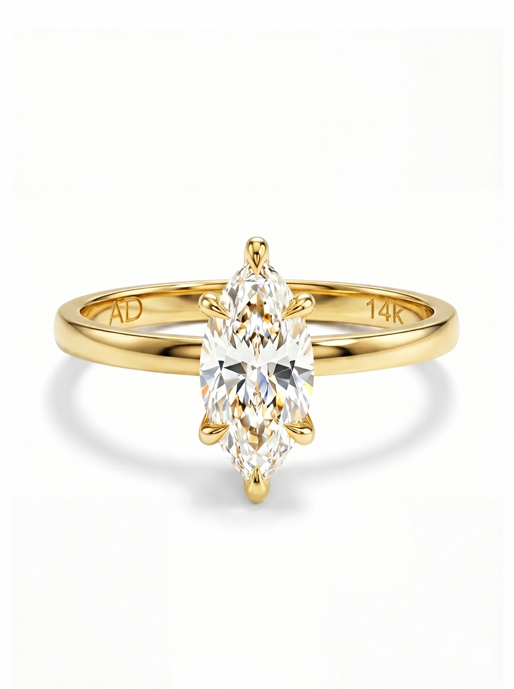 0.81CT | Markiz Kesim Yüzük