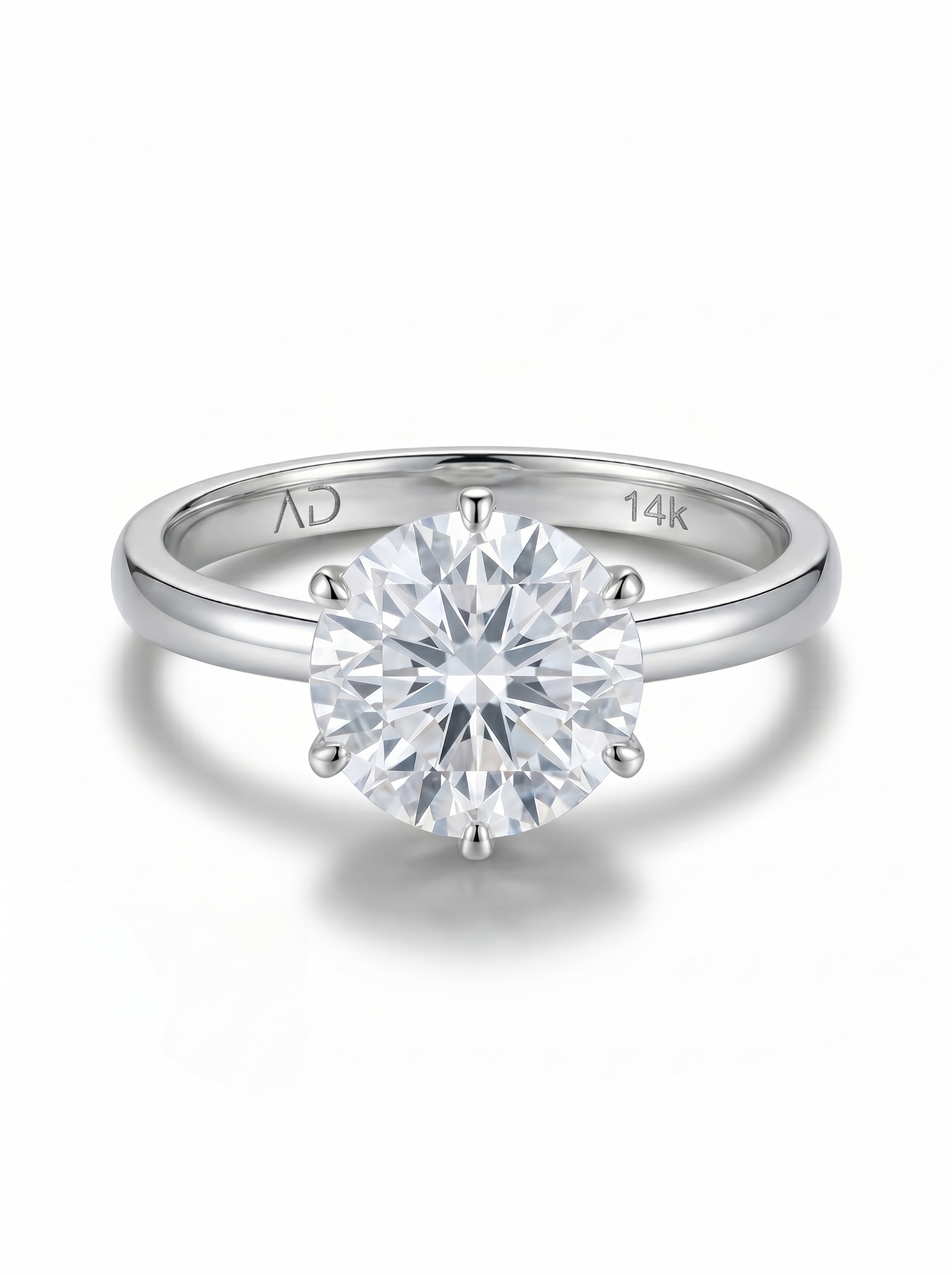 3.0CT | 6 Tırnak Tektaş Yüzük