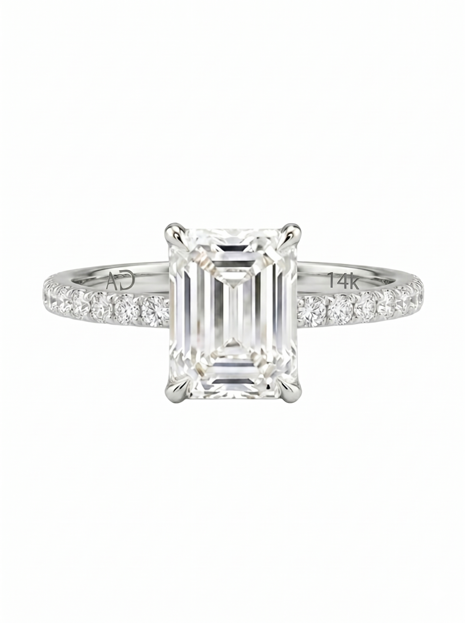 1.6CT | Emerald Kesim Kolu Taşlı Yüzük