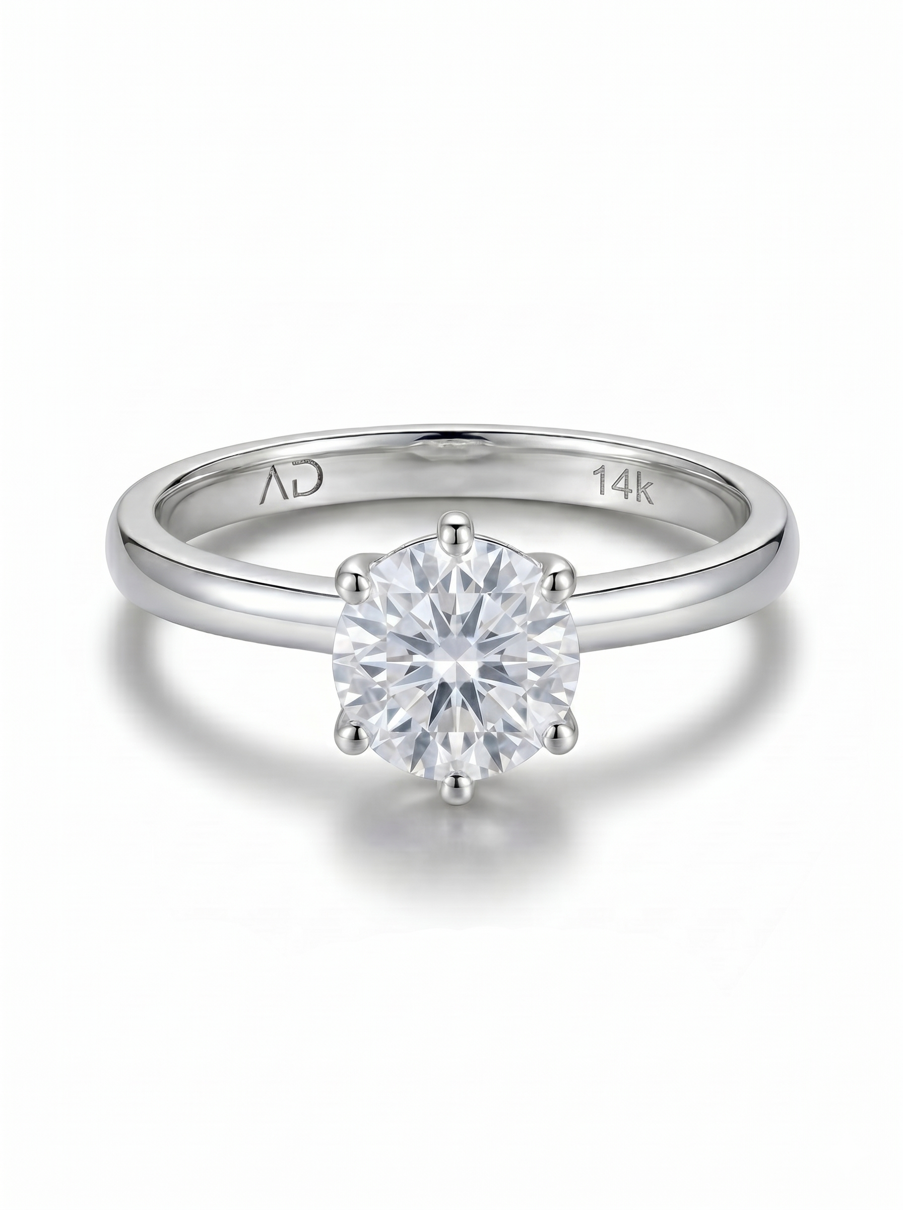 2.0CT | 6 Tırnak Tektaş Yüzük