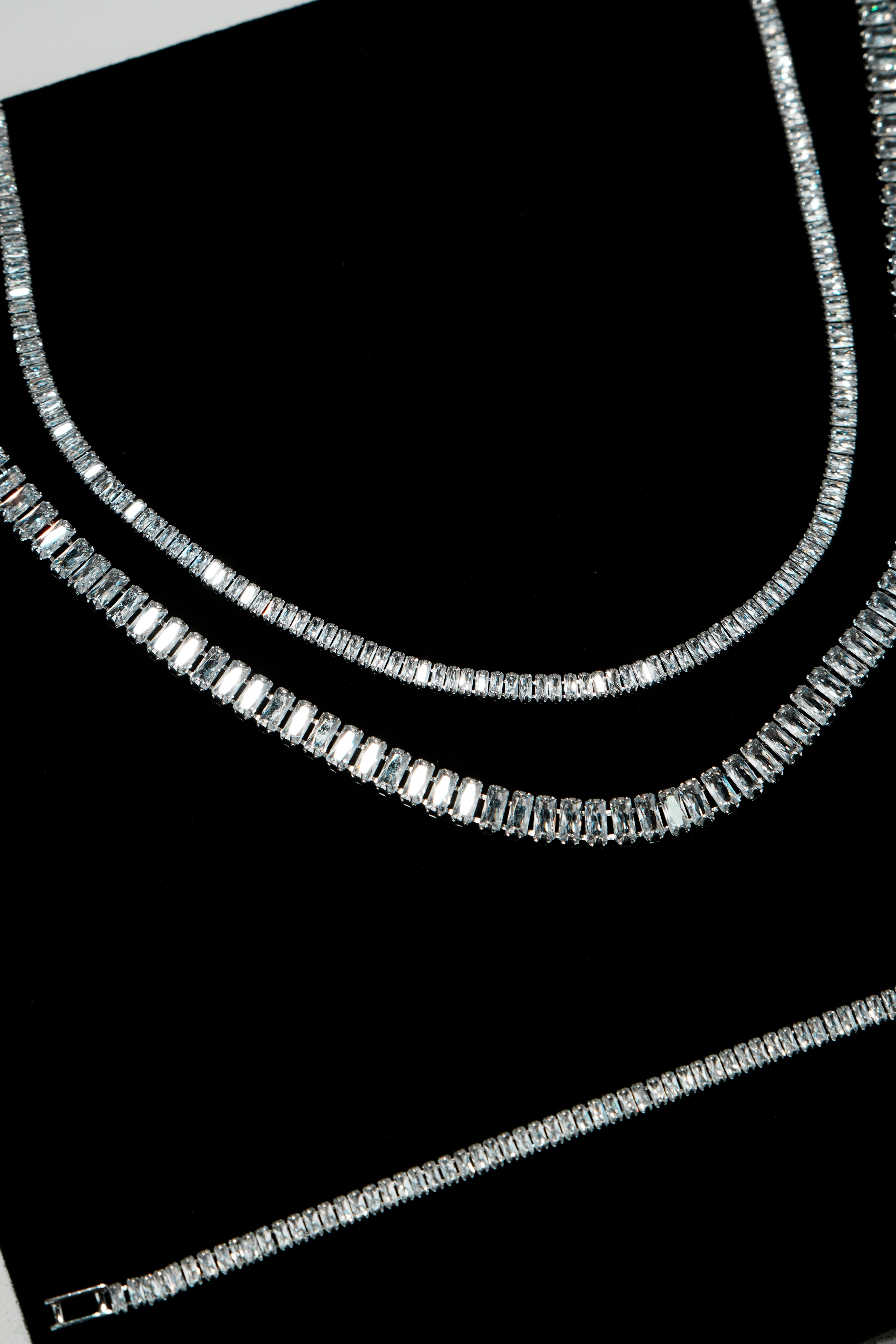 5MM | Choker Baguette Cut Su Yolu Kolye