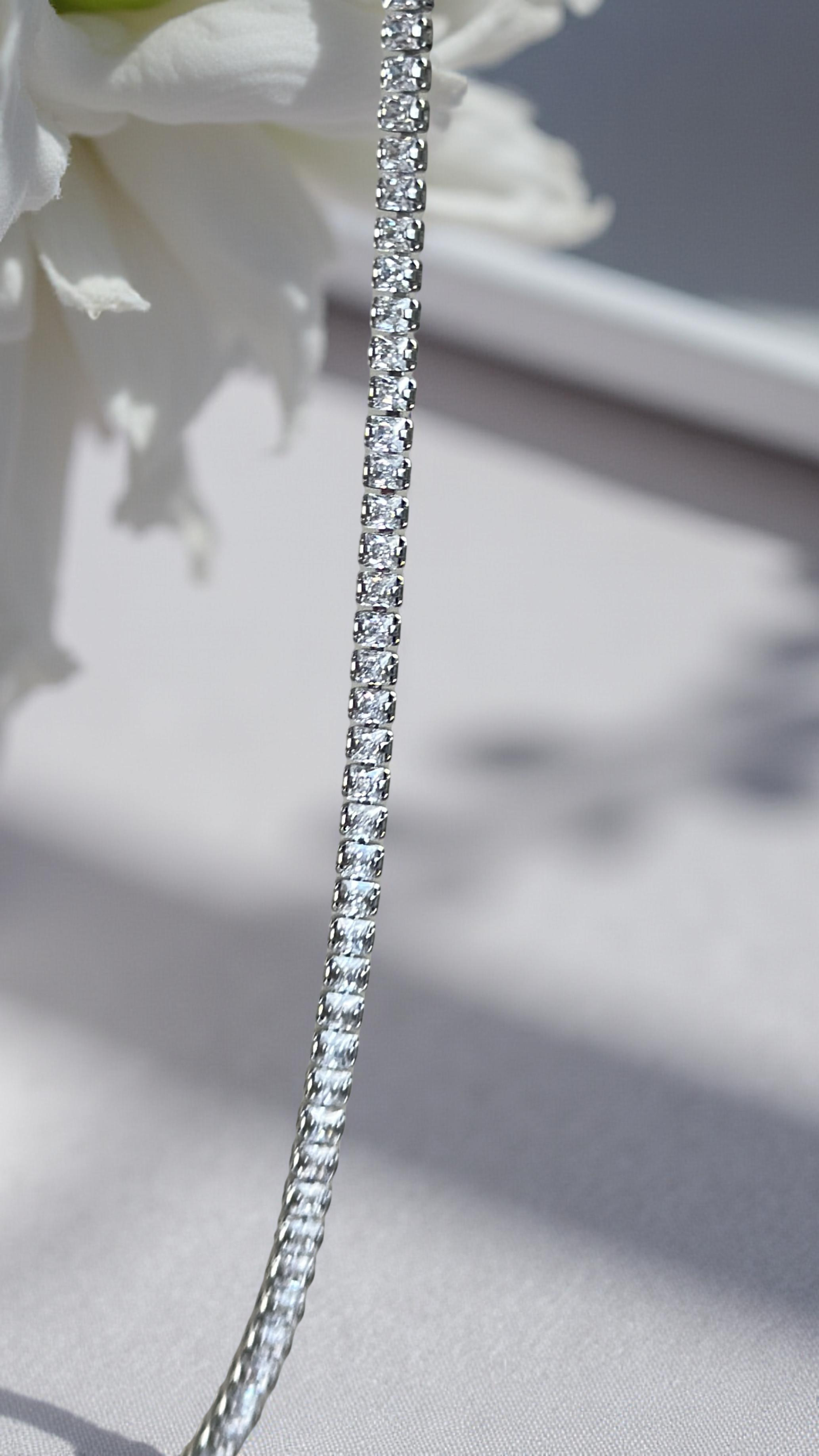 2MM | Choker Princess Cut Su Yolu Kolye