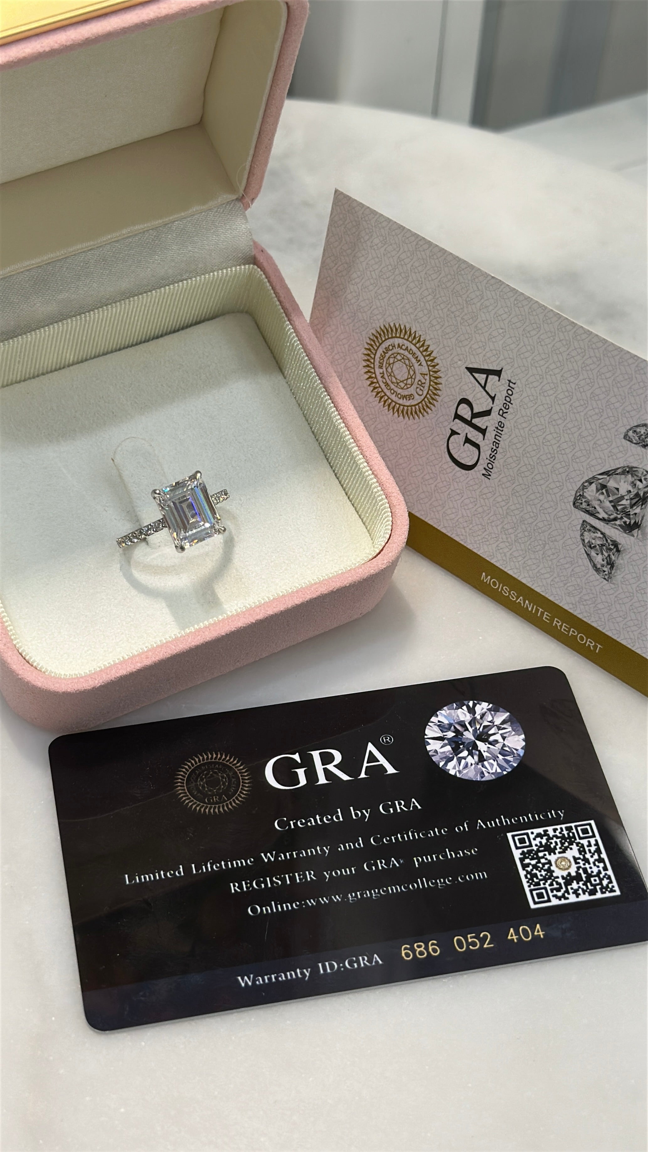 3.7CT | Emerald Cut Eternity Ring