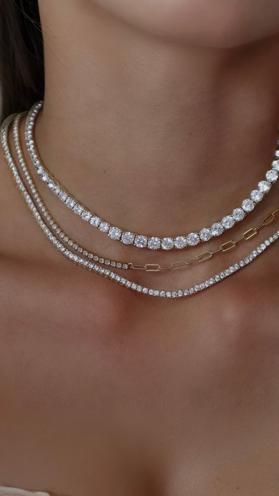 Tennis x Chain Kolye Atelier Duygu.