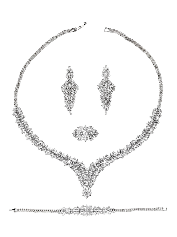 Harper Necklace - Earrings - Bracelet - Ring Set